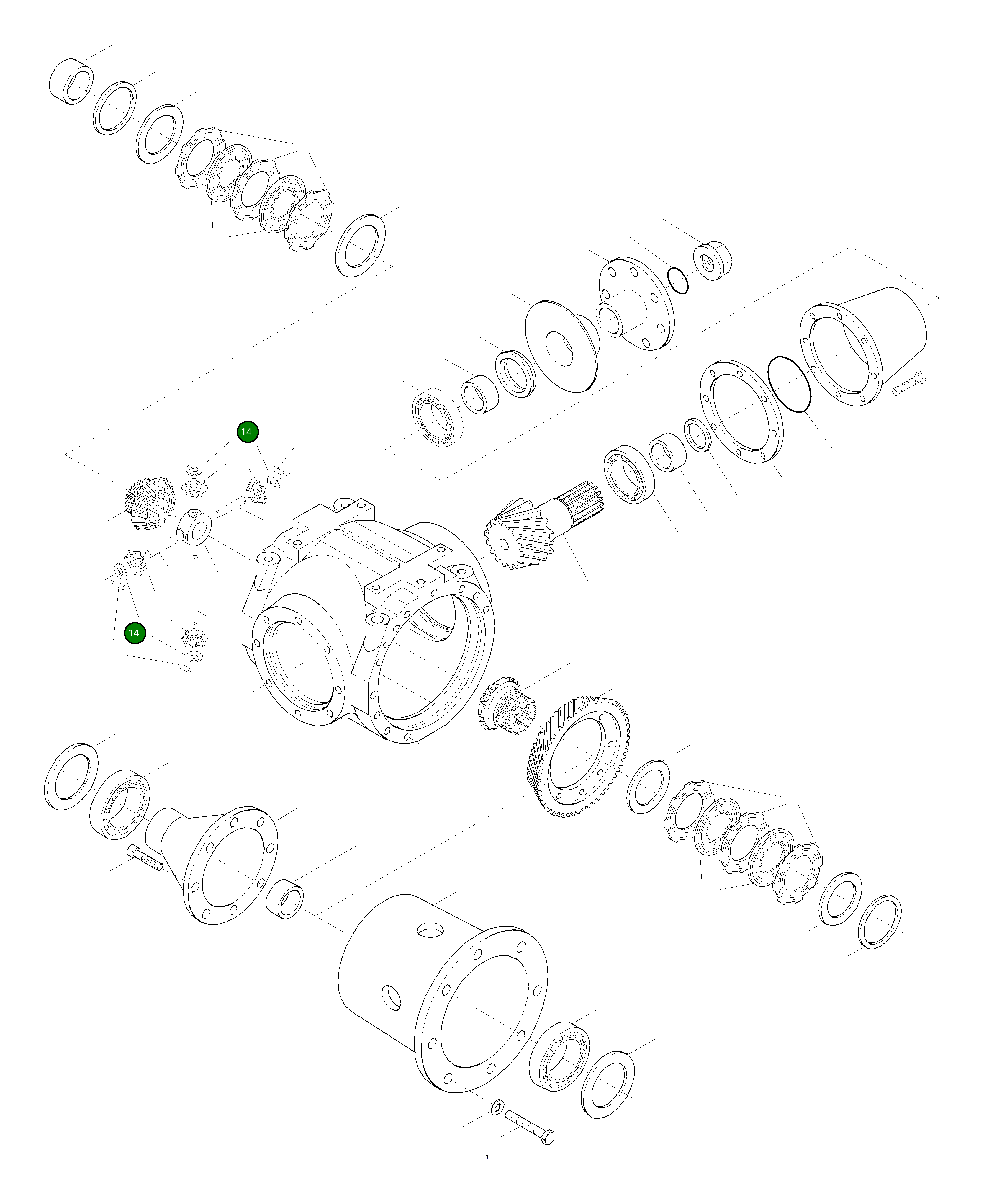 Упорная шайба 42U-22-H0P52 Komatsu