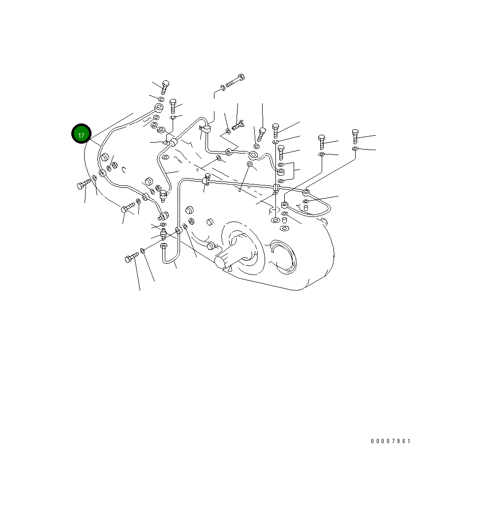 Трубка 176-38-41341 Komatsu