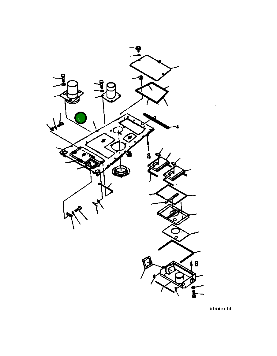 Труба 124-54-62280 Komatsu