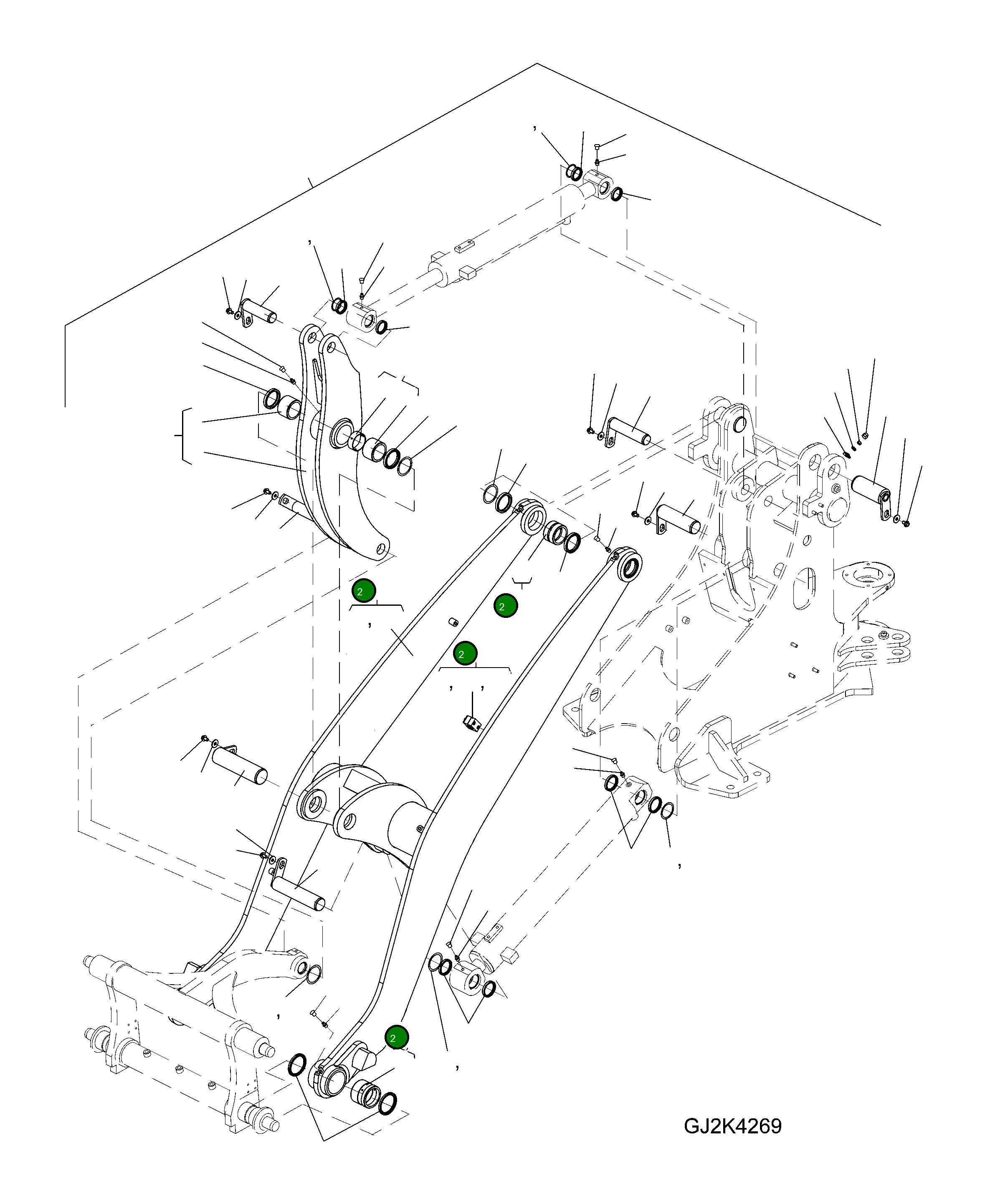 Стрела 42T-70-21310 Komatsu