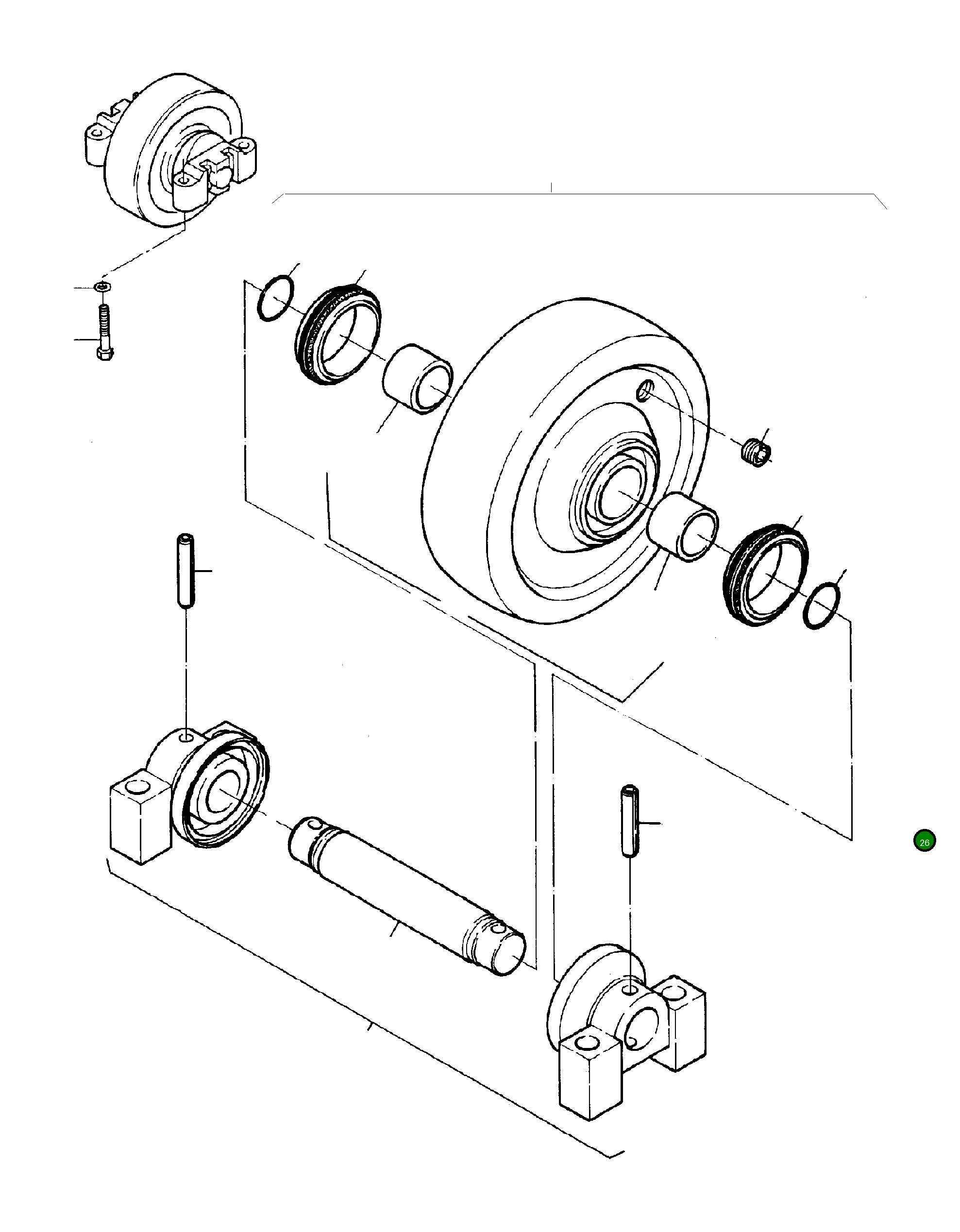 Уплотнение штока 932 549 40 Komatsu