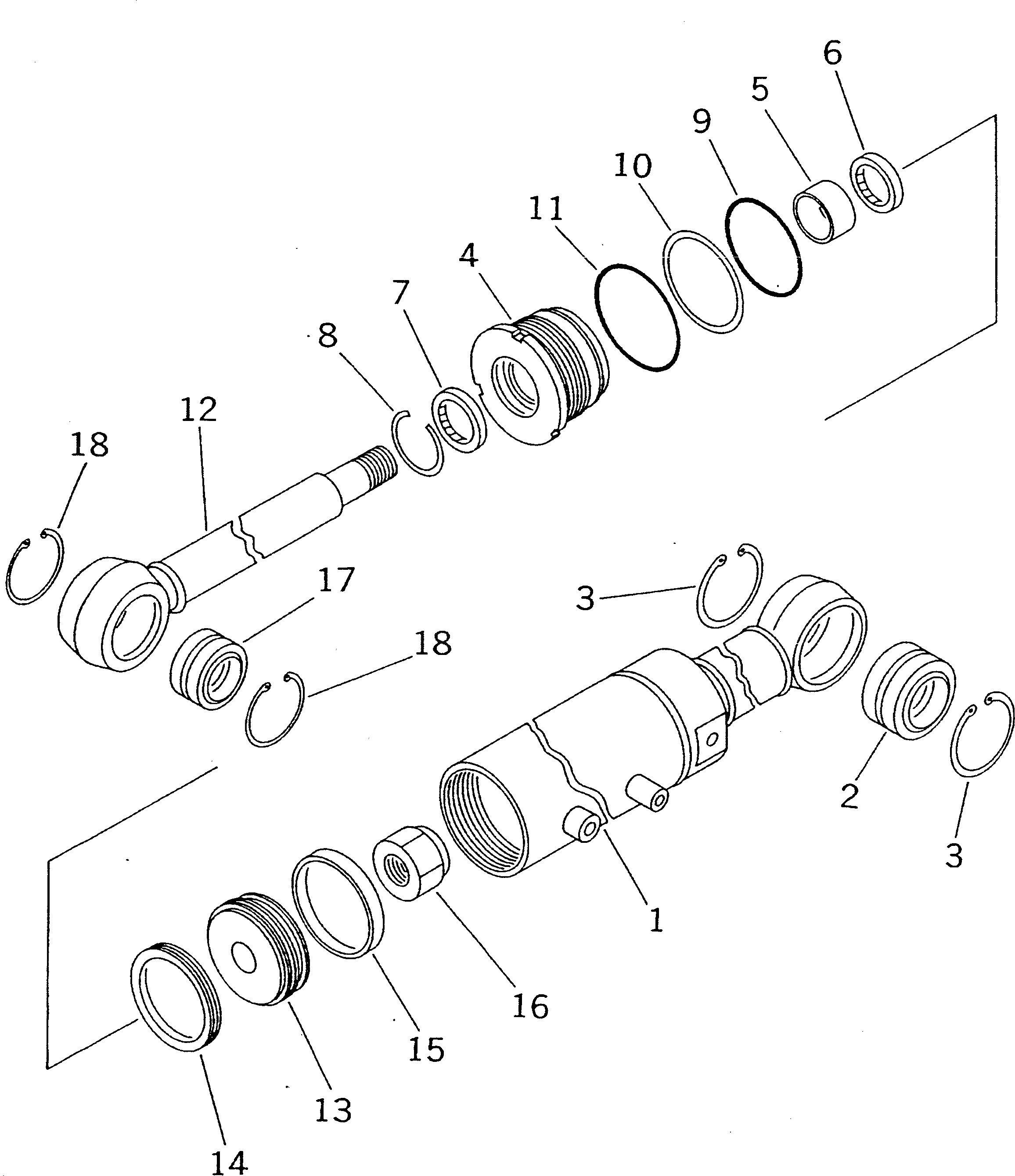Цилиндр 262-63-53340 Komatsu