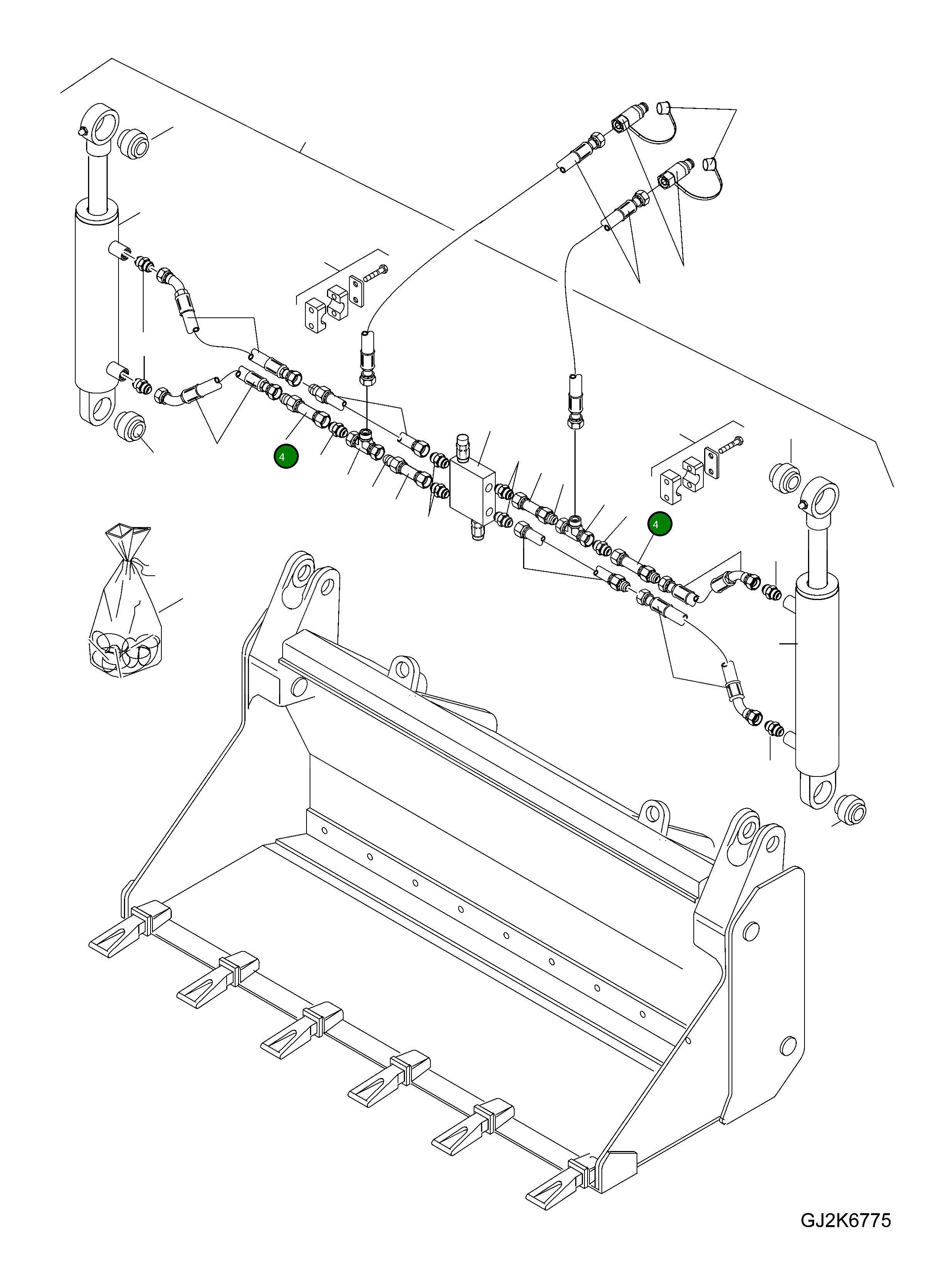 Трубка 42U-70-H0R49 Komatsu