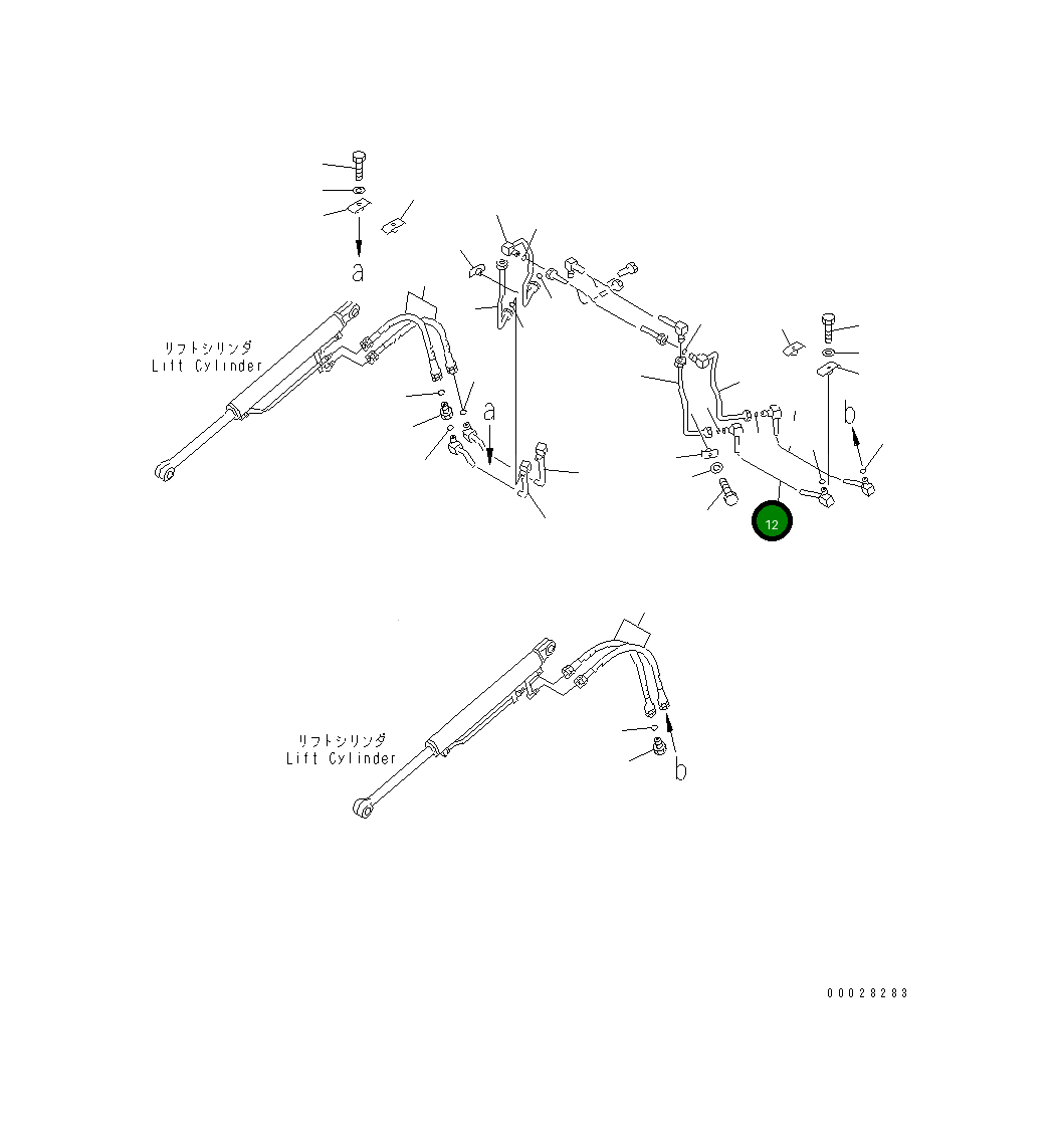 Трубка 104-Y16-5340 Komatsu