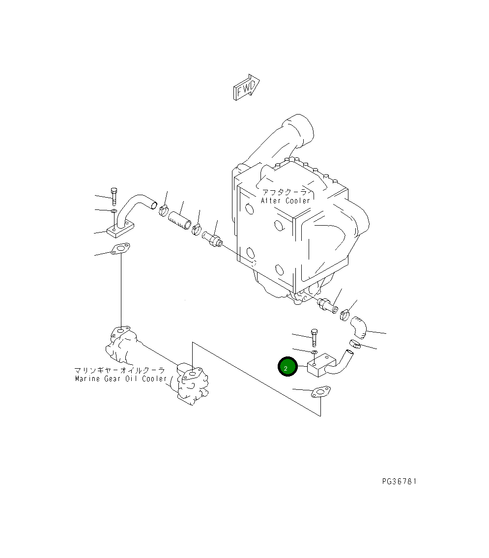 Трубка 6152-65-8790 Komatsu