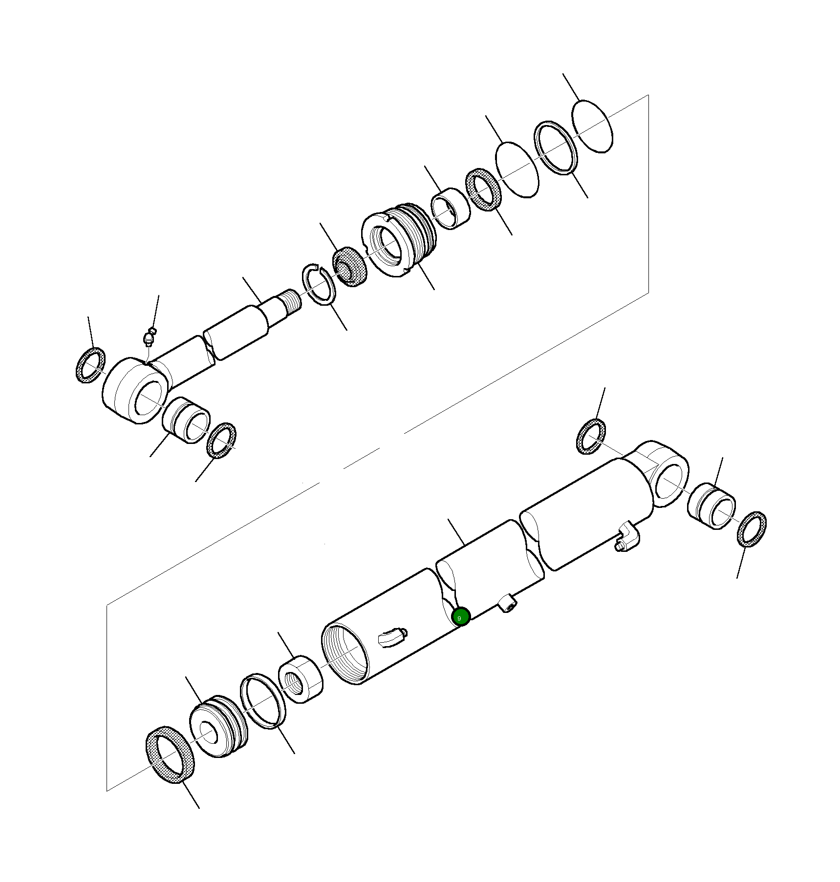 Цилиндр 3F3099054 Komatsu
