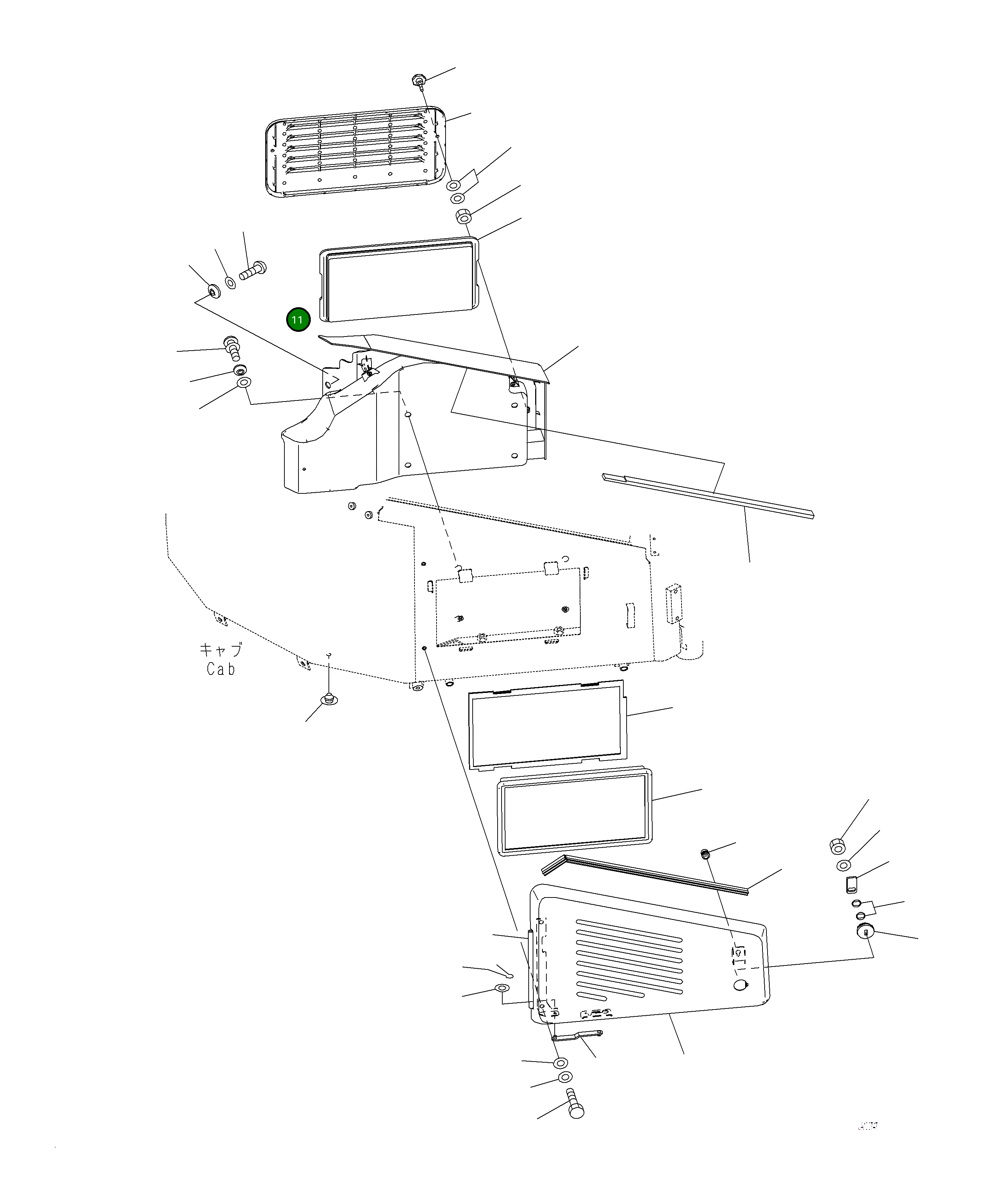 Уплотнение 423-07-53460 Komatsu