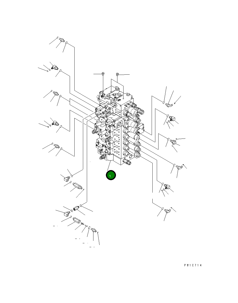 Управляющий клапан 723-48-26102 Komatsu