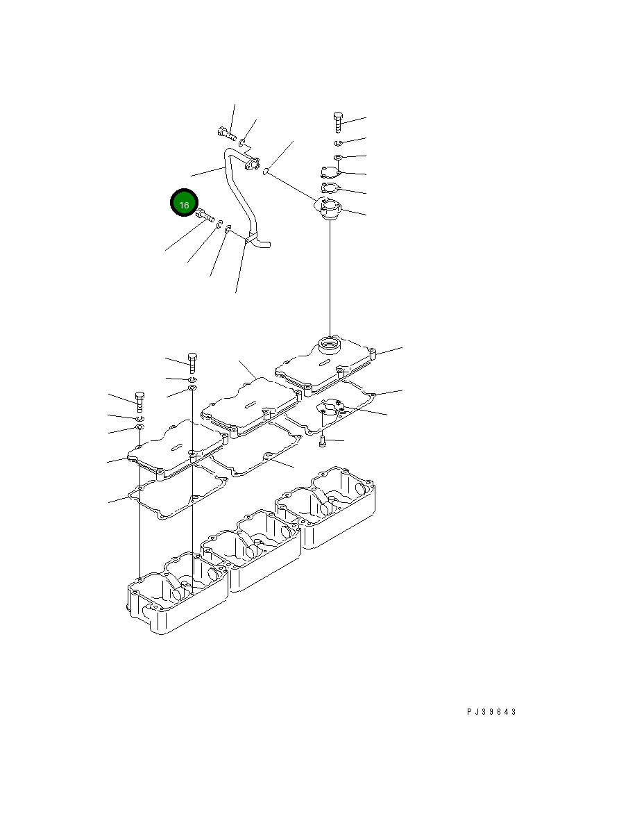 Труба 6711-21-7612 Komatsu