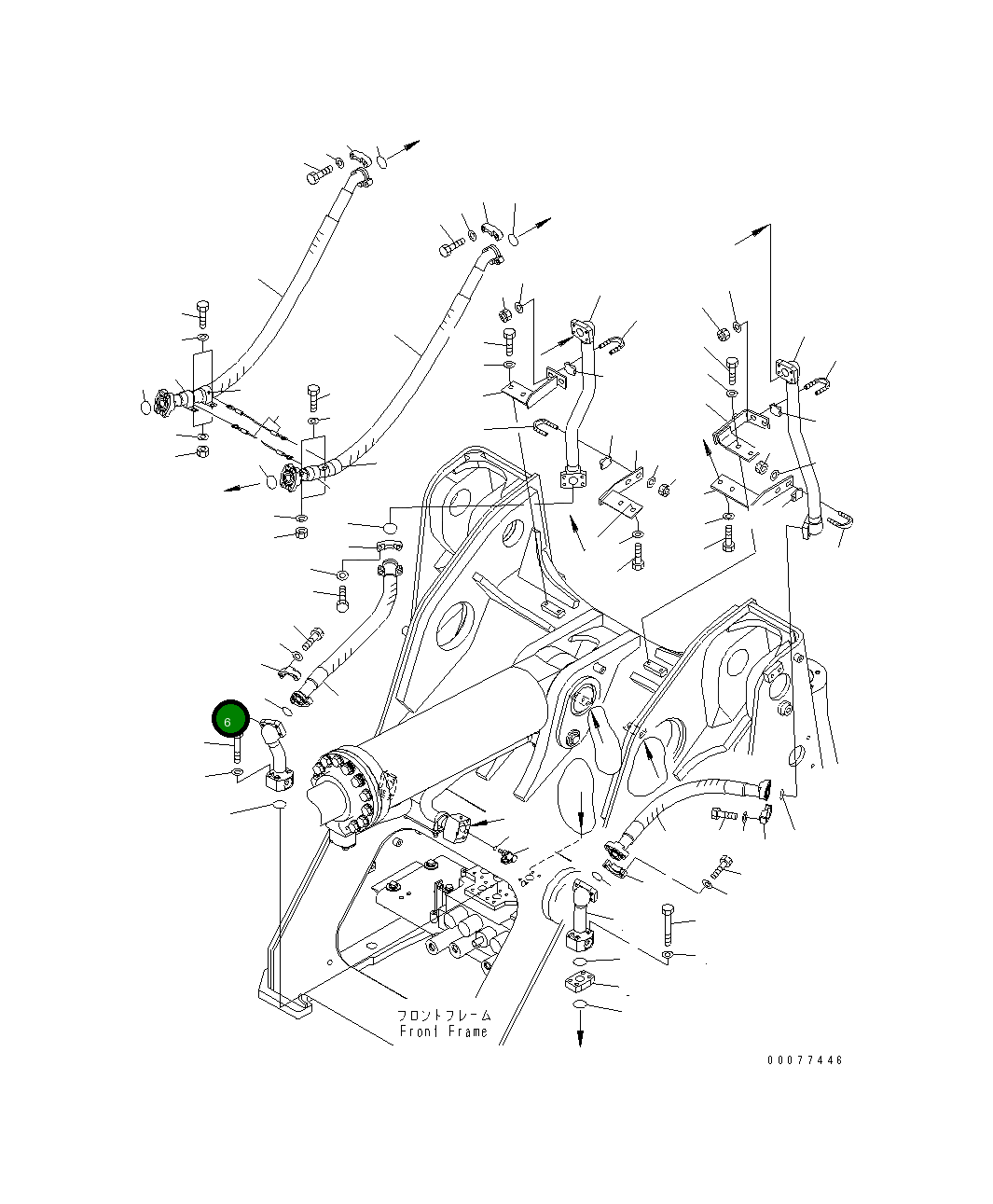 Трубка 419-T90-4245 Komatsu