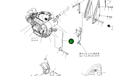 Труба 22L-01-21522 Komatsu