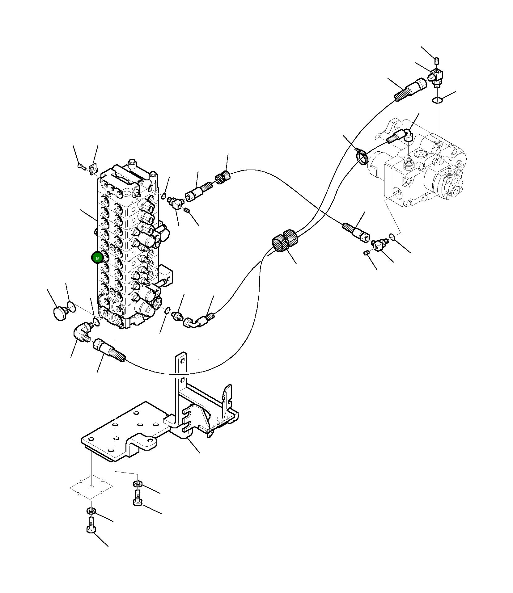 Управляющий клапан 3F1065059 Komatsu