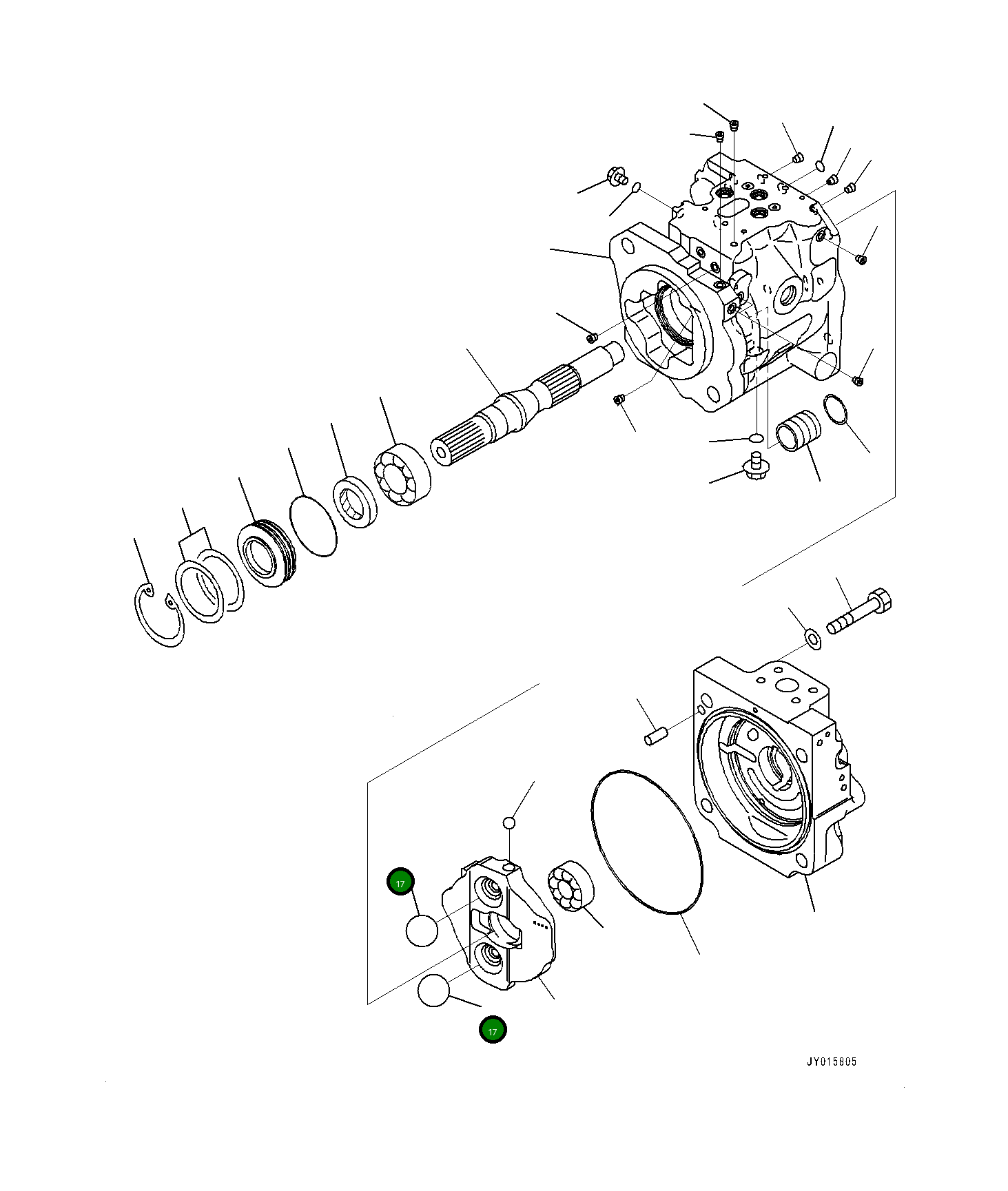 Фиксатор шарика 708-1W-43150 Komatsu