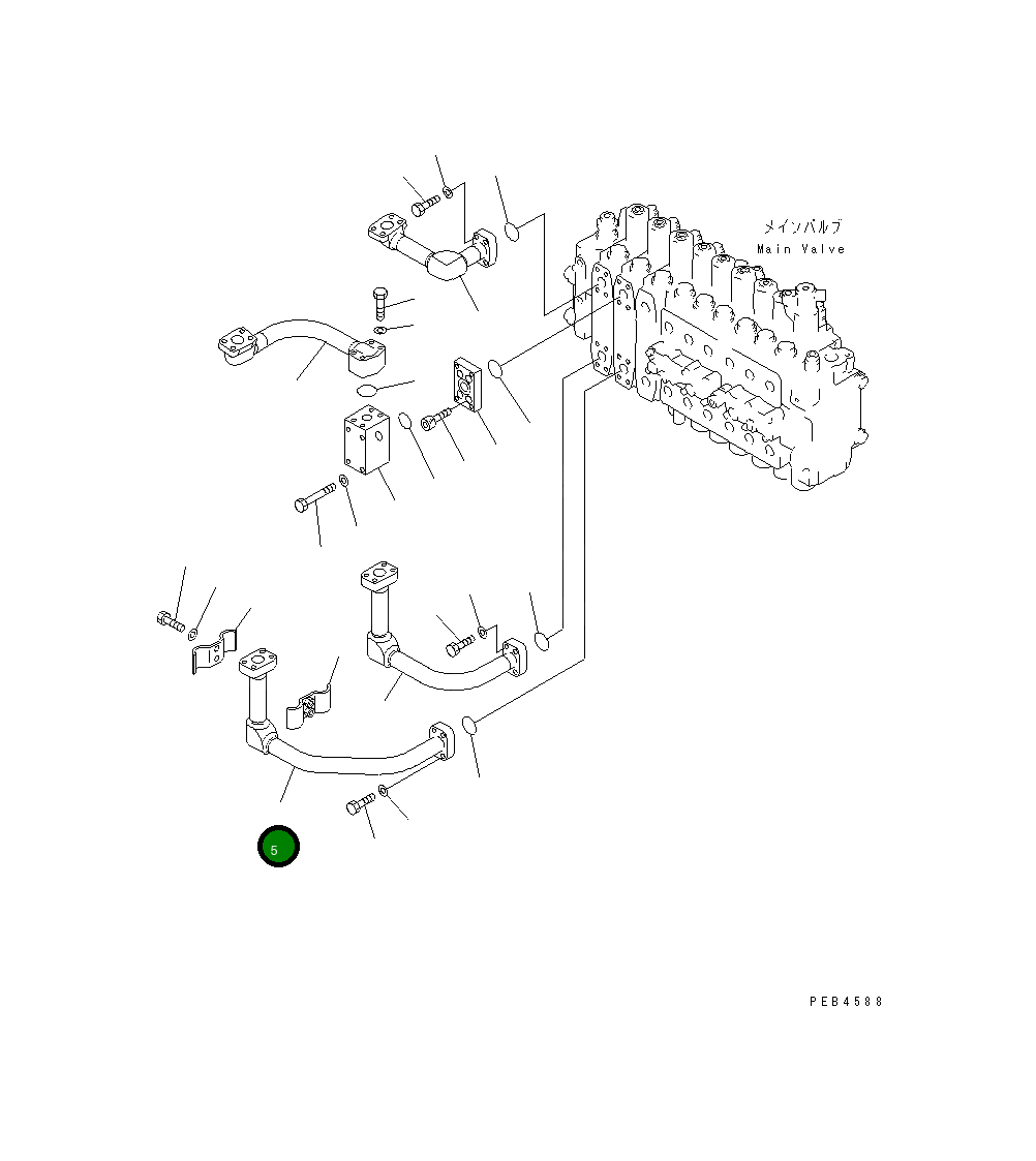 Трубка 208-62-67820 Komatsu