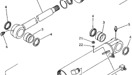 Цилиндр 21U-63-86141 Komatsu