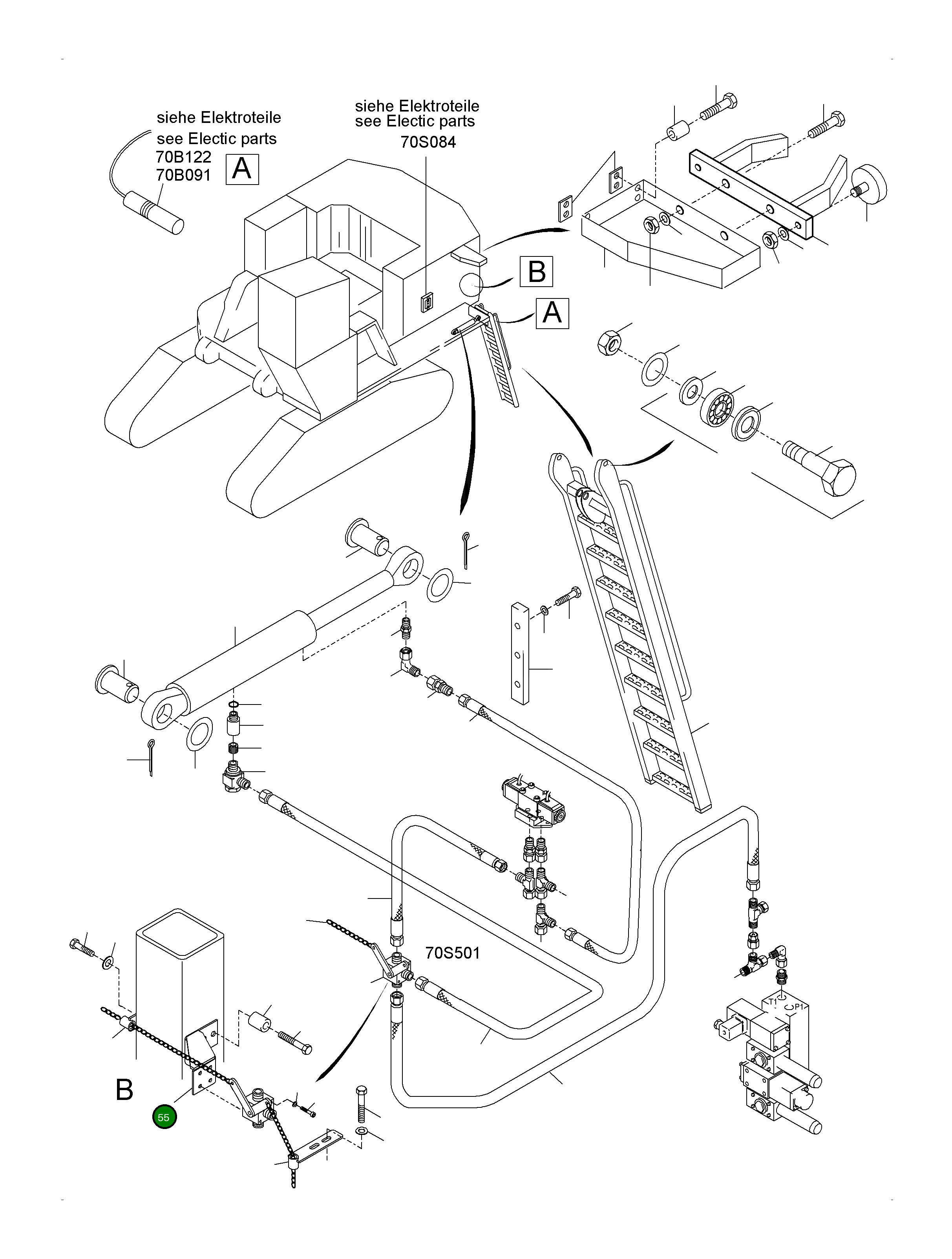 Фиксатор 969 184 40 Komatsu