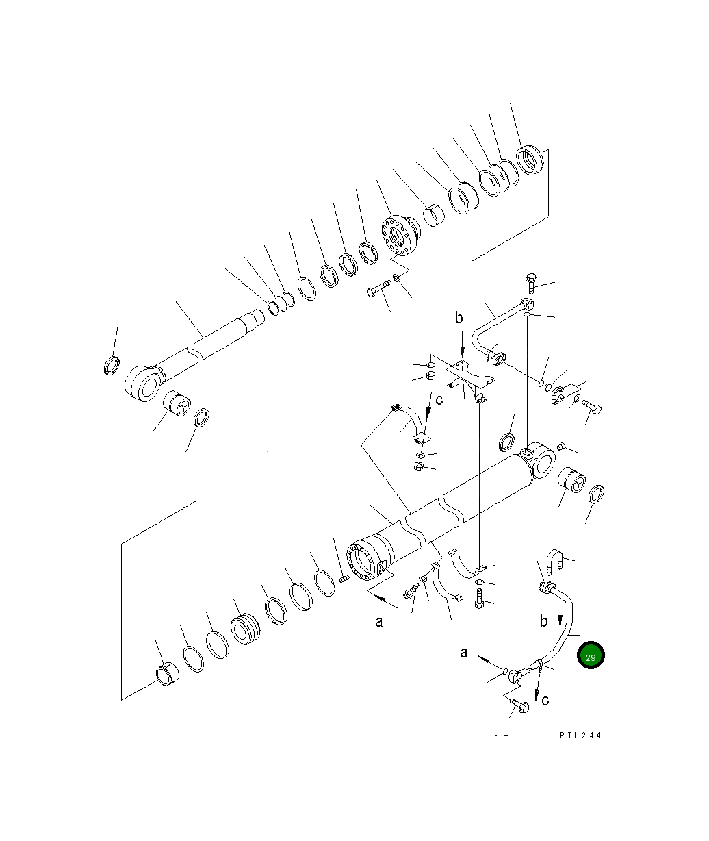 Трубка 209-63-77870 Komatsu
