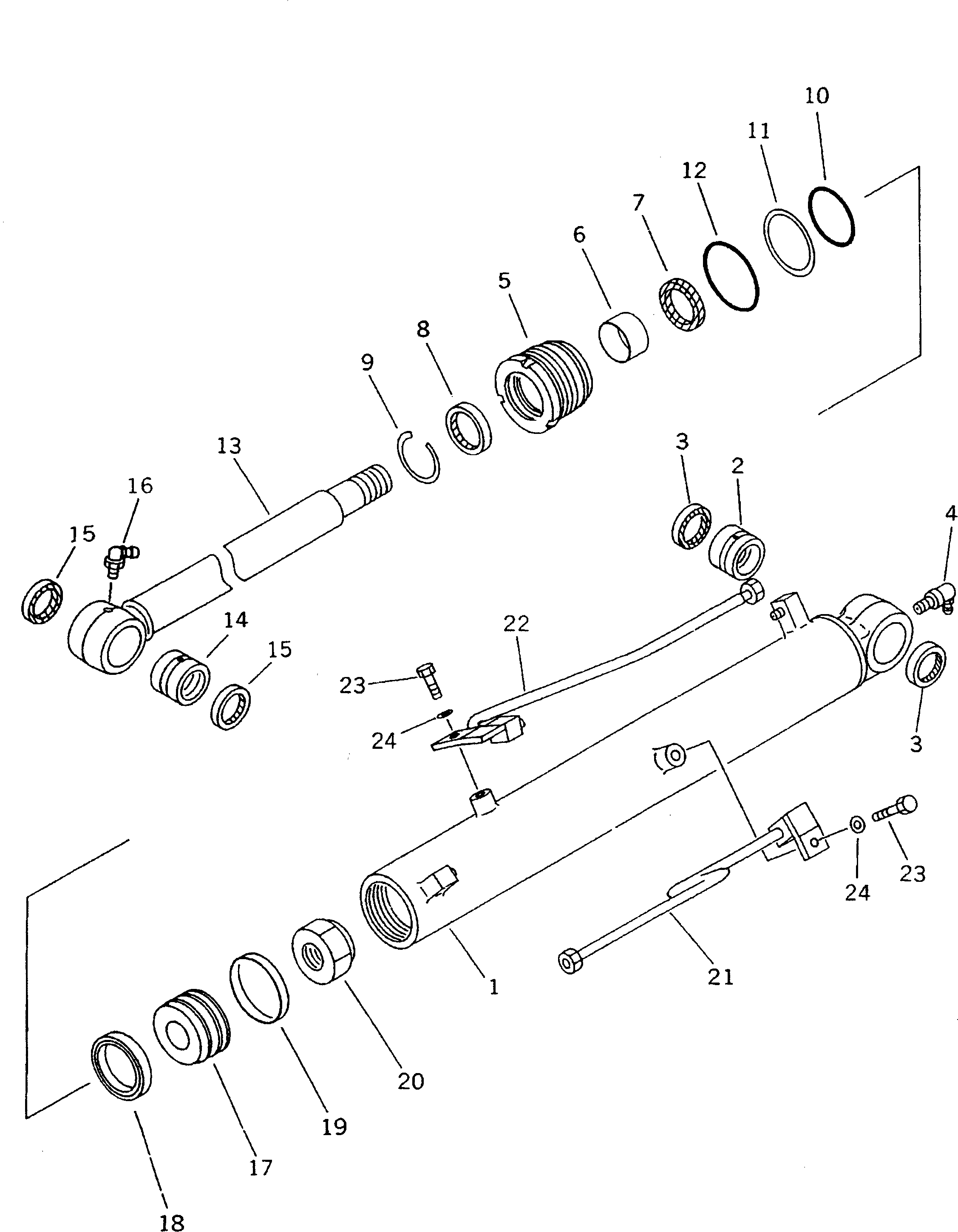 Цилиндр 21X-63-76240 Komatsu
