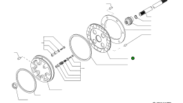 Тормозной диск 42U-22-H0P87 Komatsu