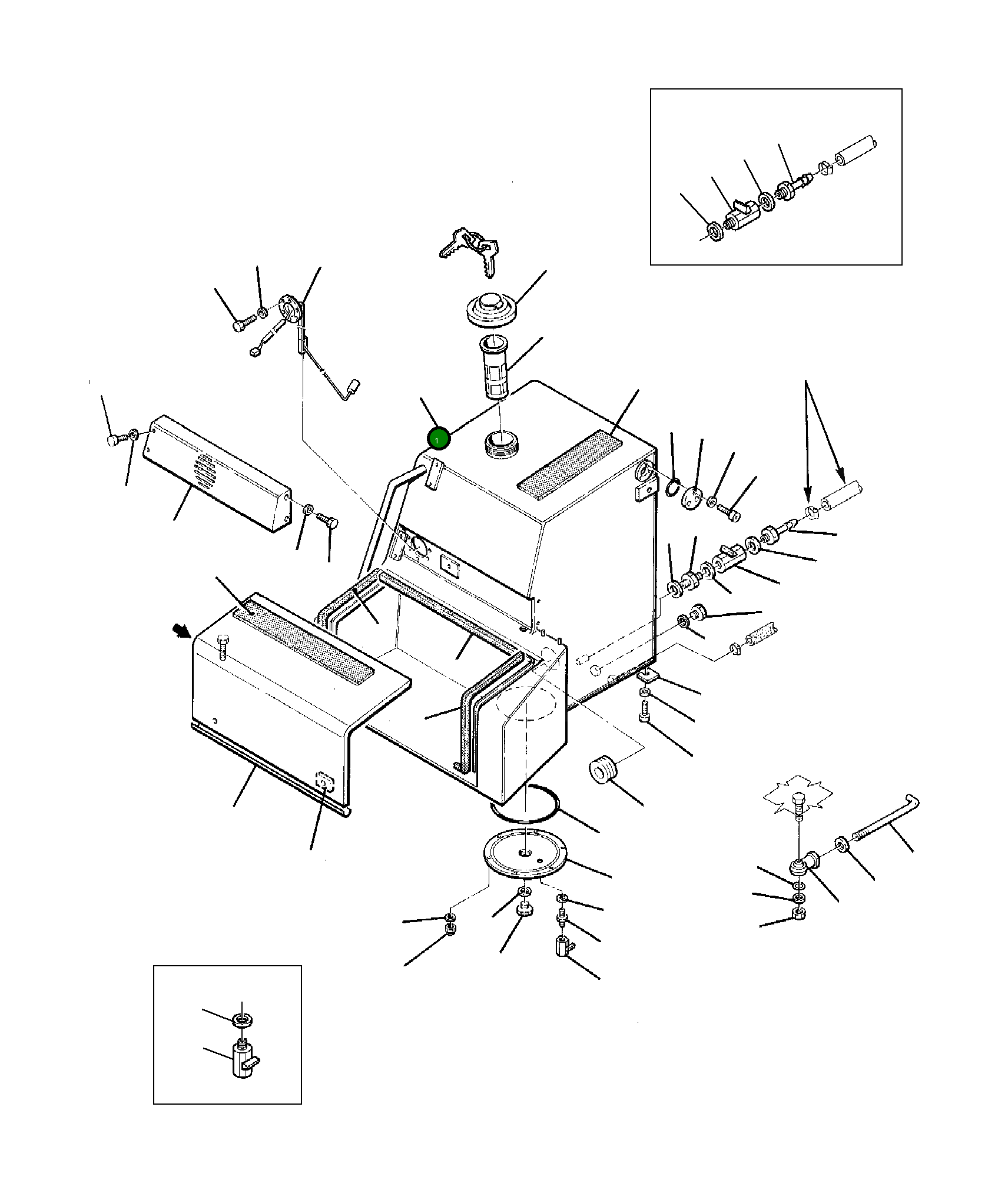 Топливный бак 21D-04-11110 Komatsu
