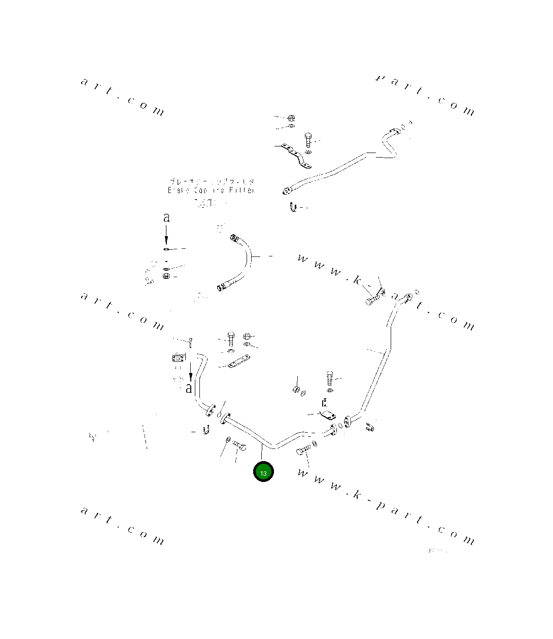 Трубка 425-S05-4940 Komatsu