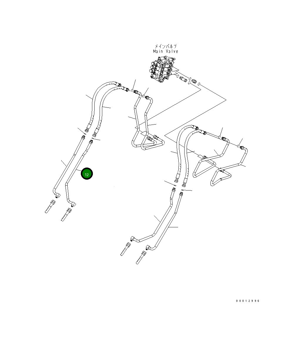 Трубка 416-V88-3141 Komatsu