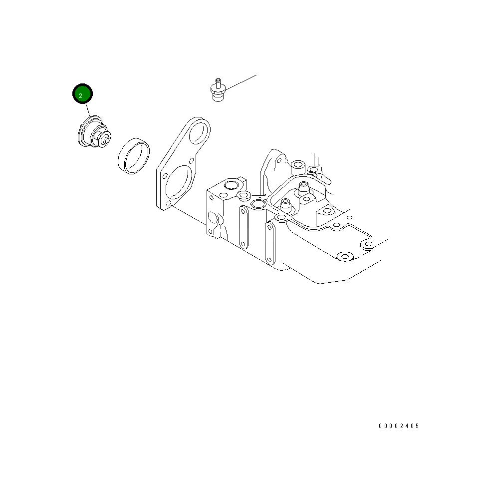 Термостат 6736-61-1610 Komatsu