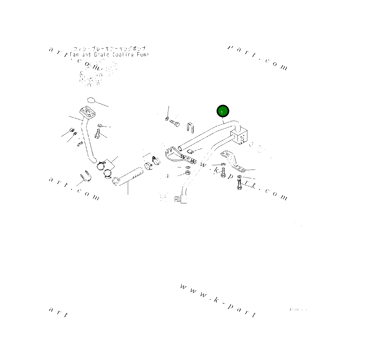 Трубка 425-S05-4970 Komatsu