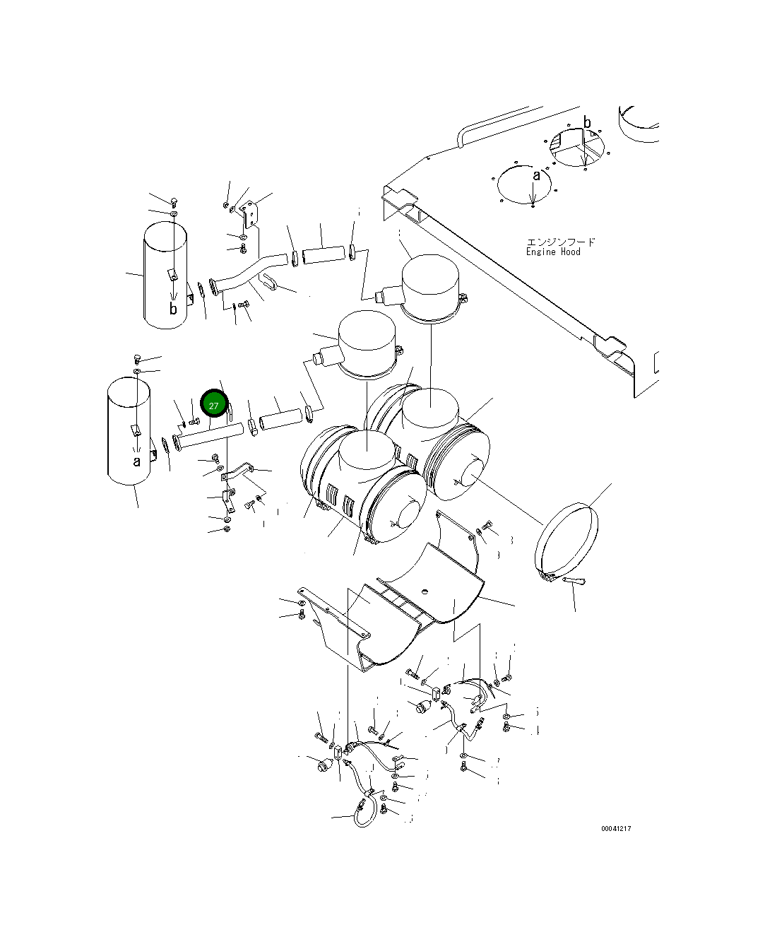 Трубка 198-11-71110 Komatsu