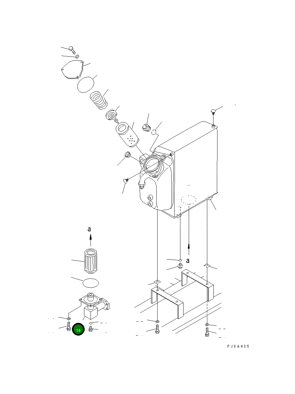 Трубка 13S-60-15221 Komatsu