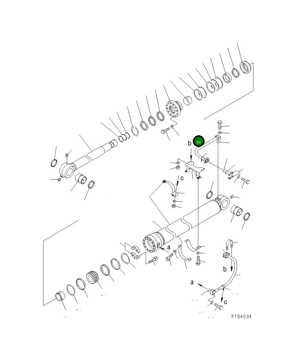 Трубка 209-63-73582 Komatsu