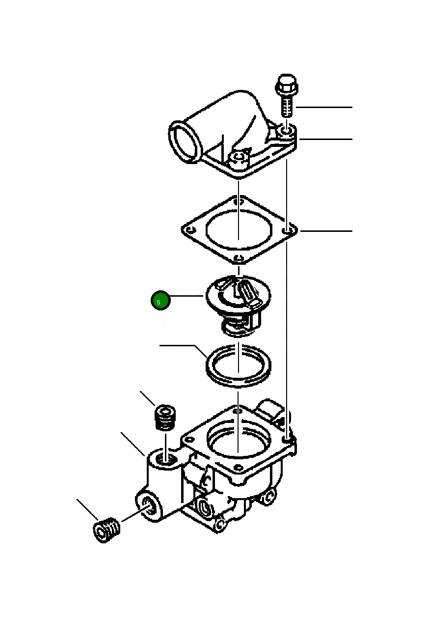 Термостат YM12391148620 Komatsu