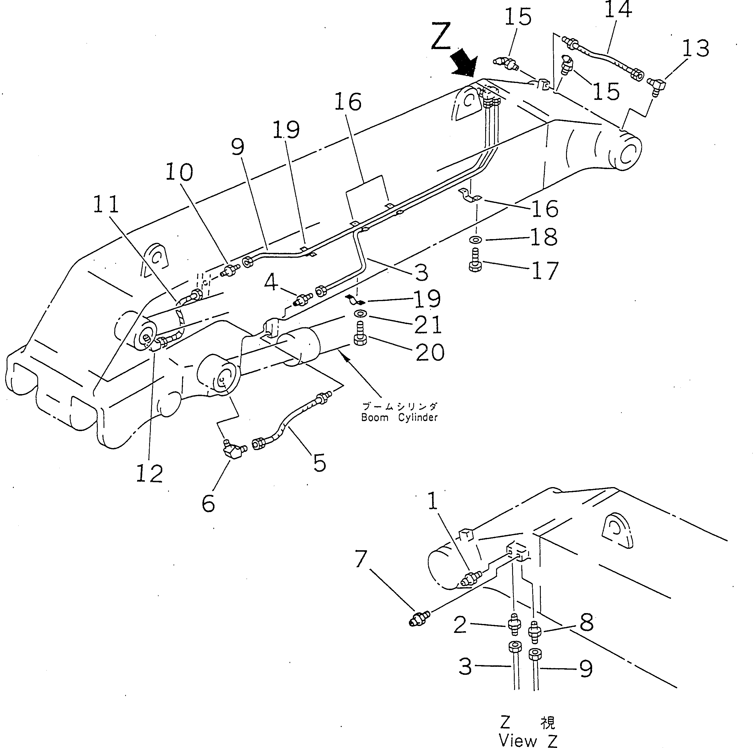 Трубка 208-72-55120 Komatsu