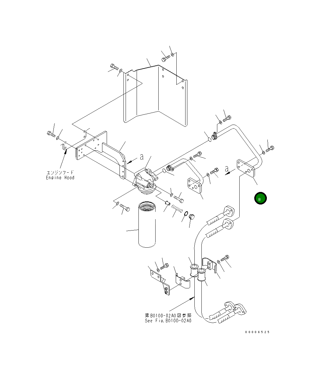 Трубка 209-01-77161 Komatsu