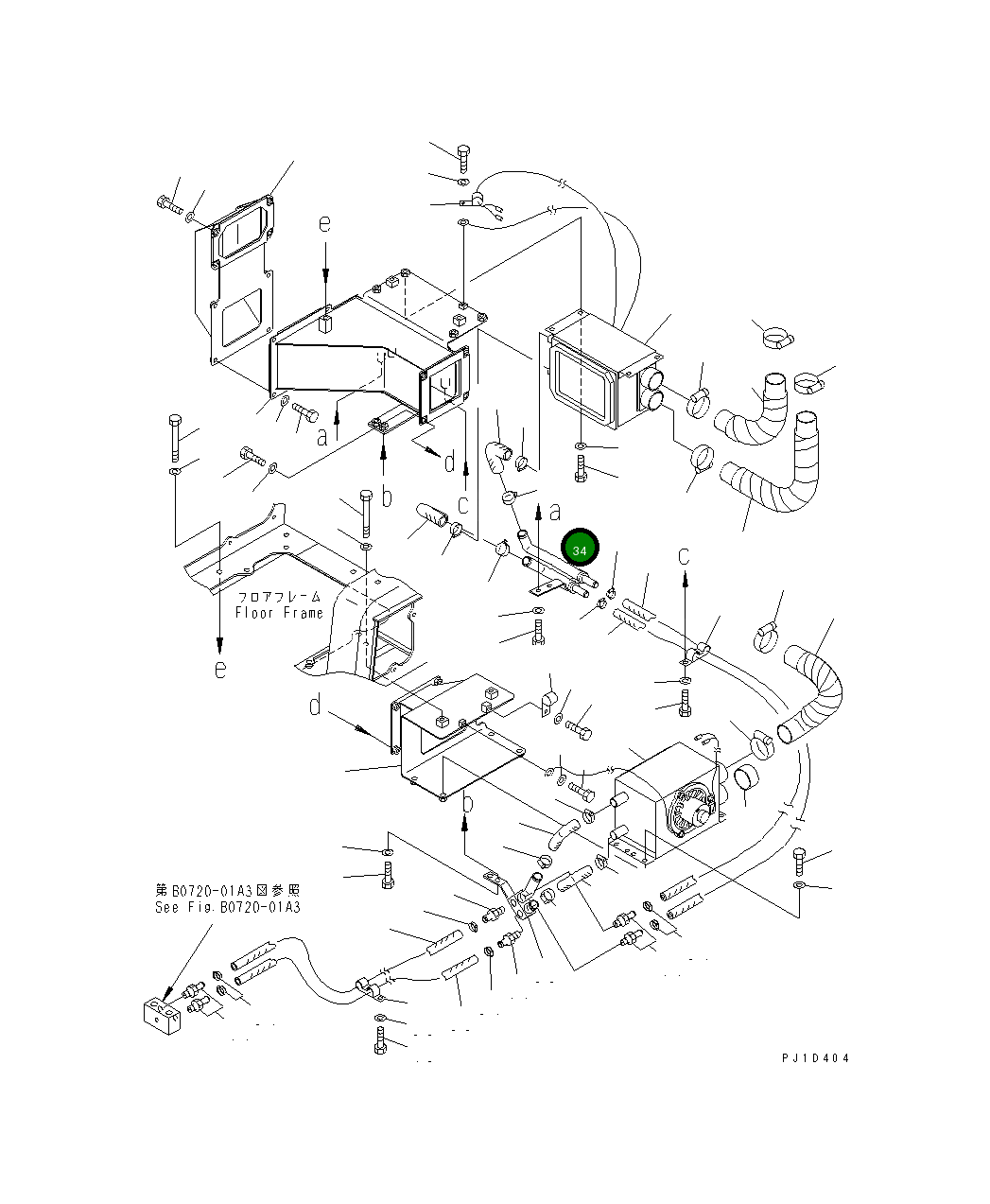 Трубка 195-911-8881 Komatsu
