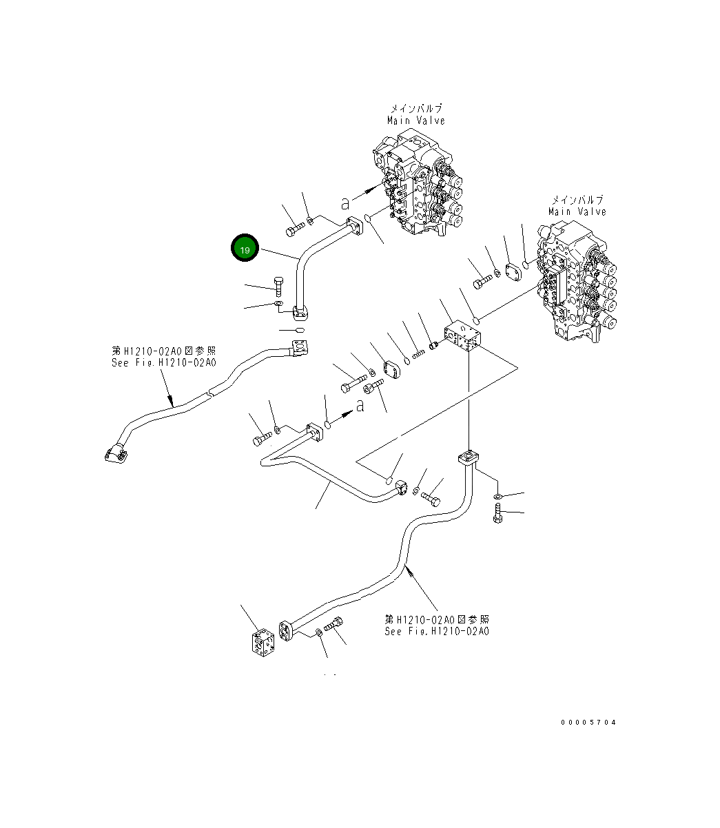 Трубка 209-62-73130 Komatsu