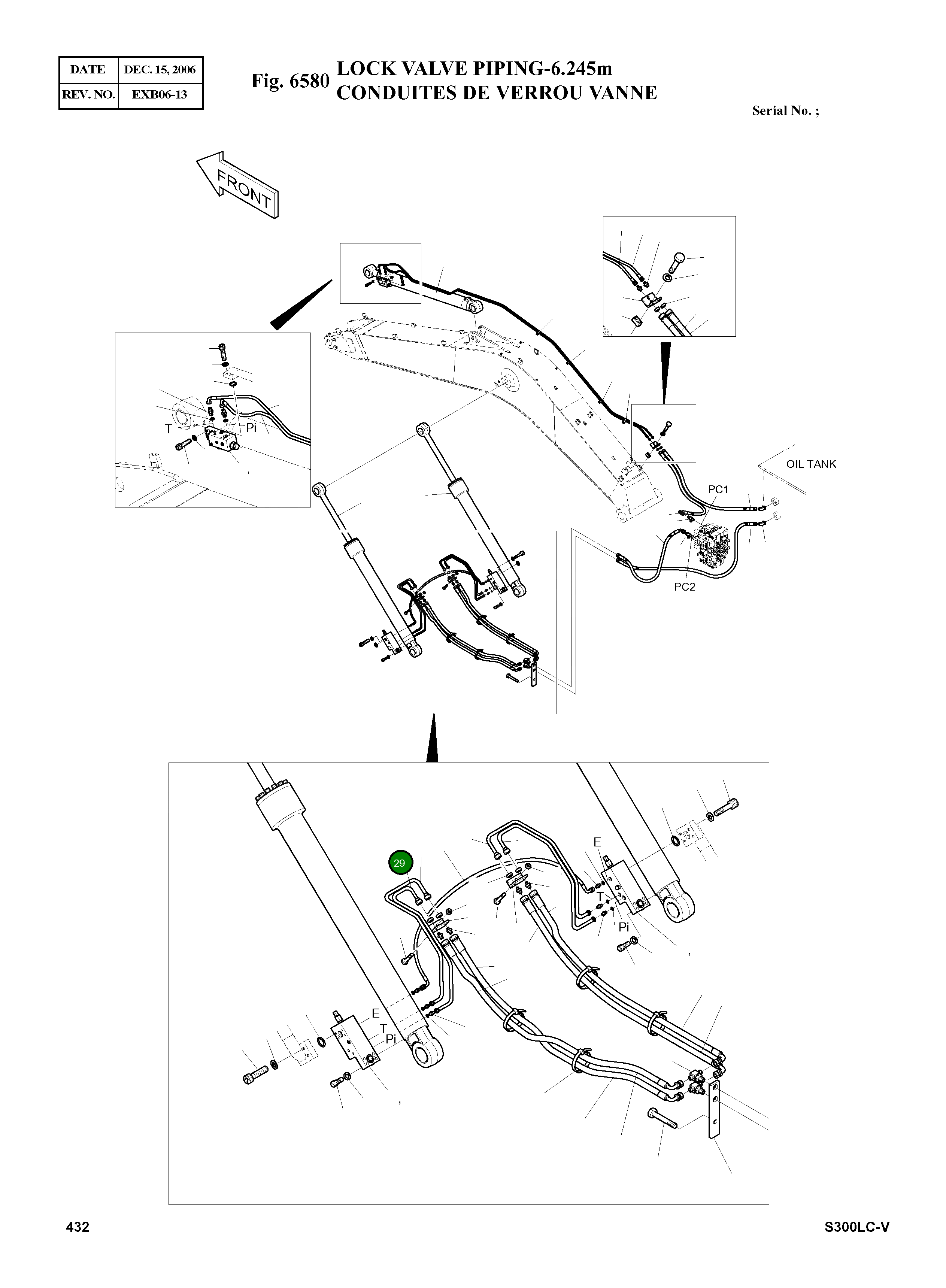 Труба 140-00837E Komatsu