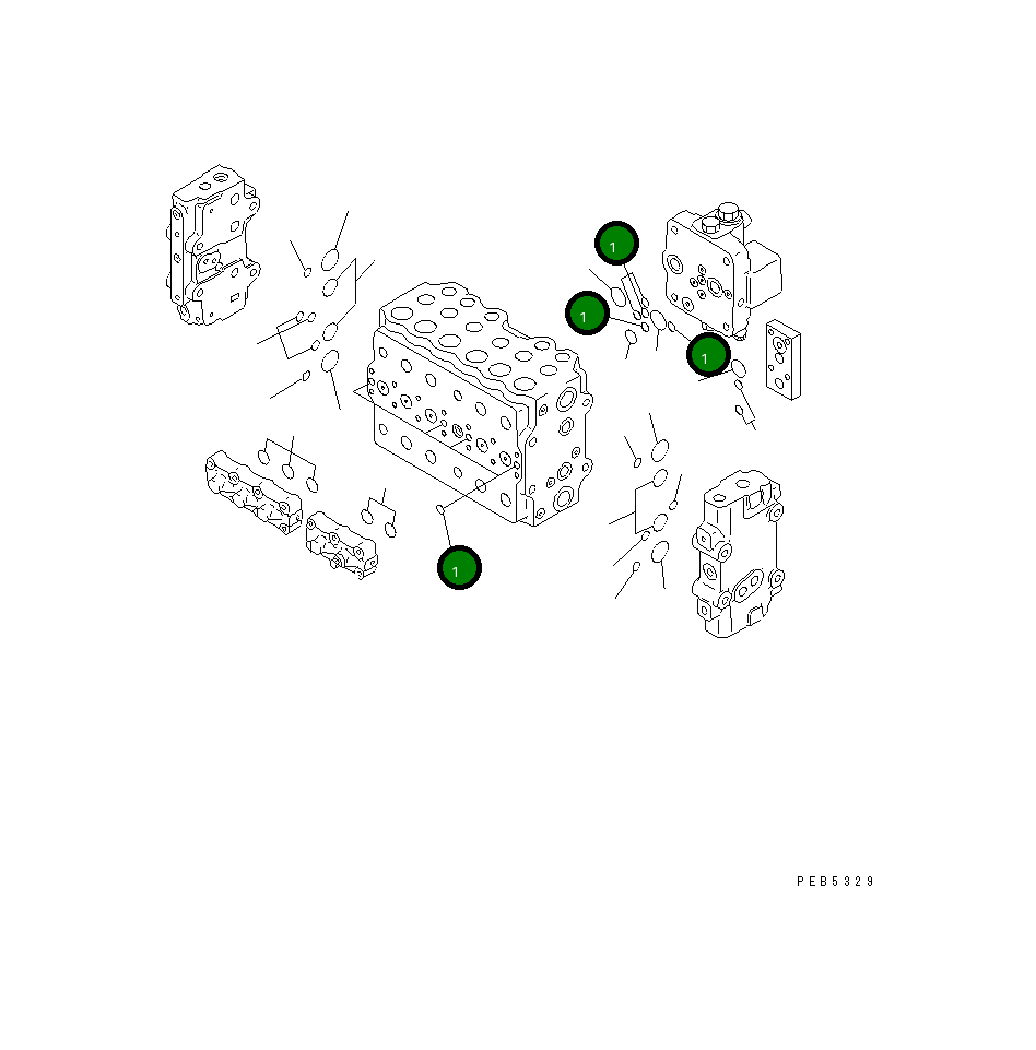 Управляющий клапан 723-47-14101 Komatsu