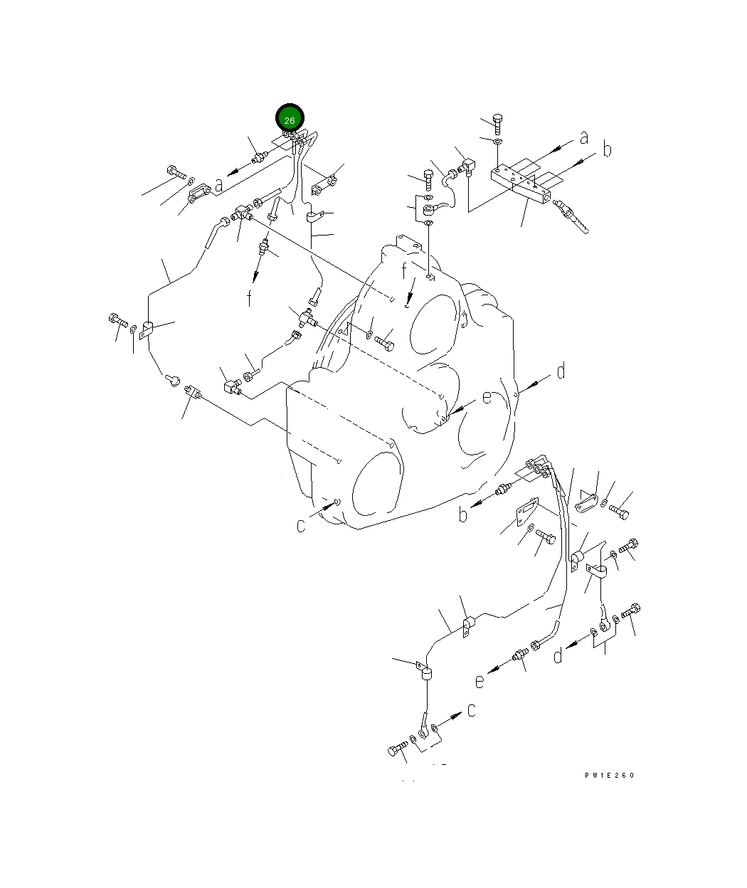 Трубка 209-38-51412 Komatsu