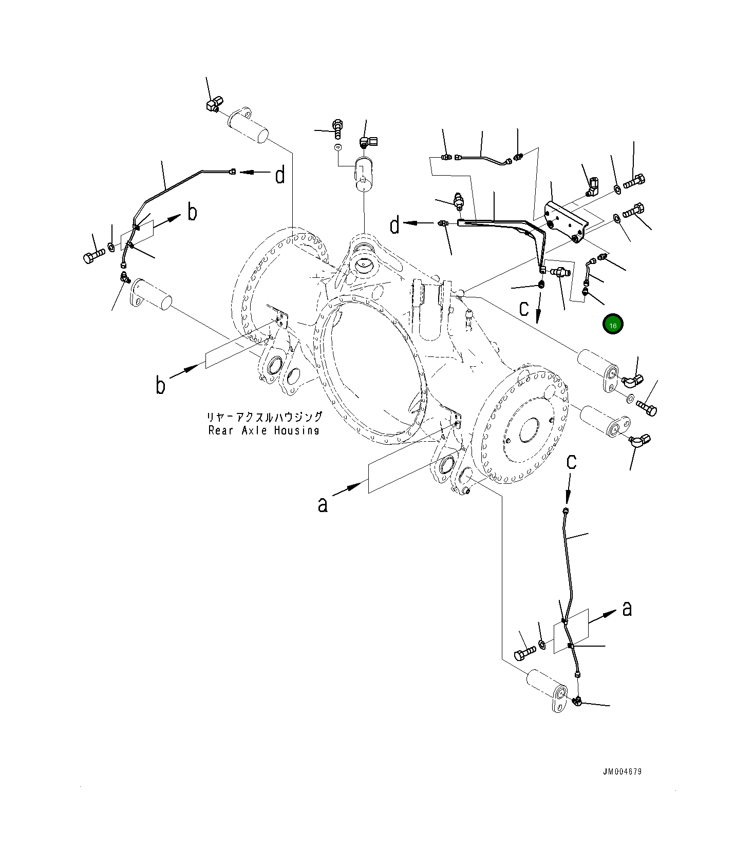 Трубка 561-52-82751 Komatsu