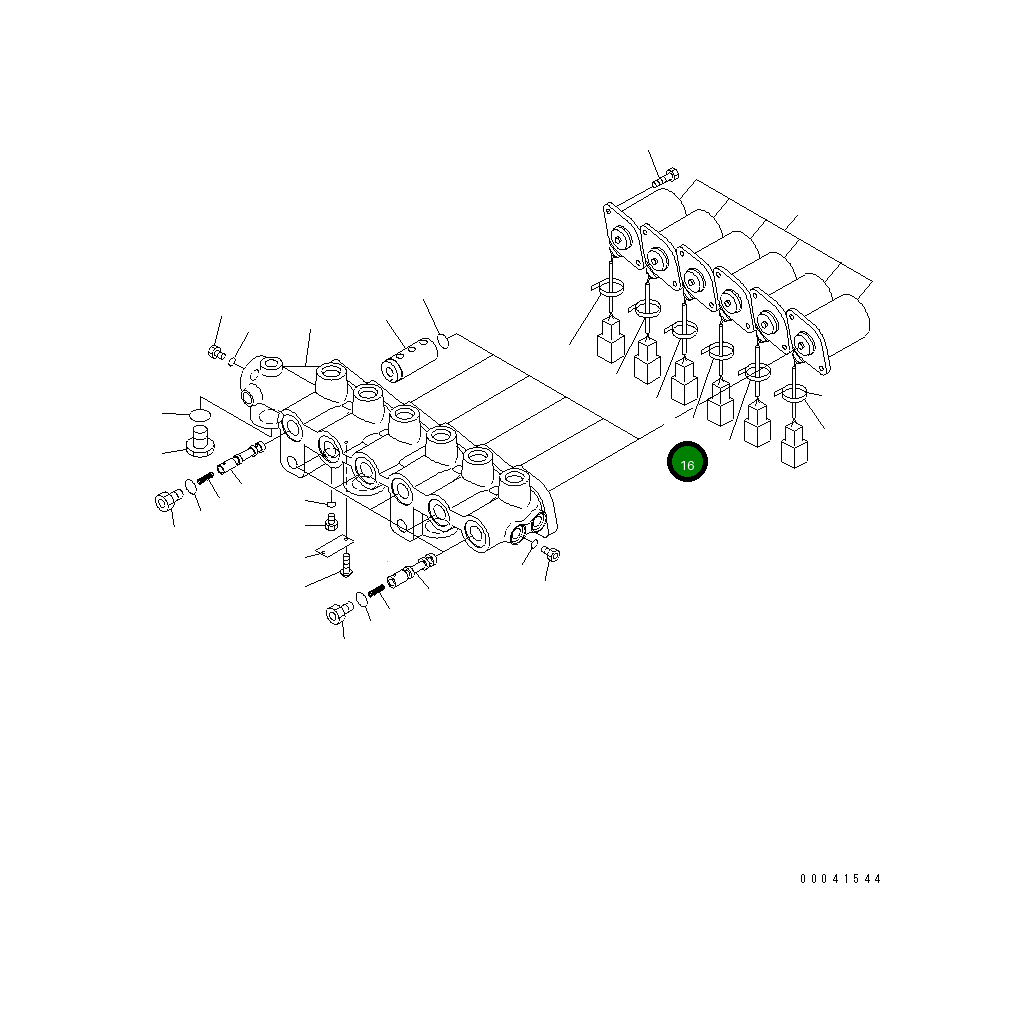 Трубка NY16375-10200 Komatsu