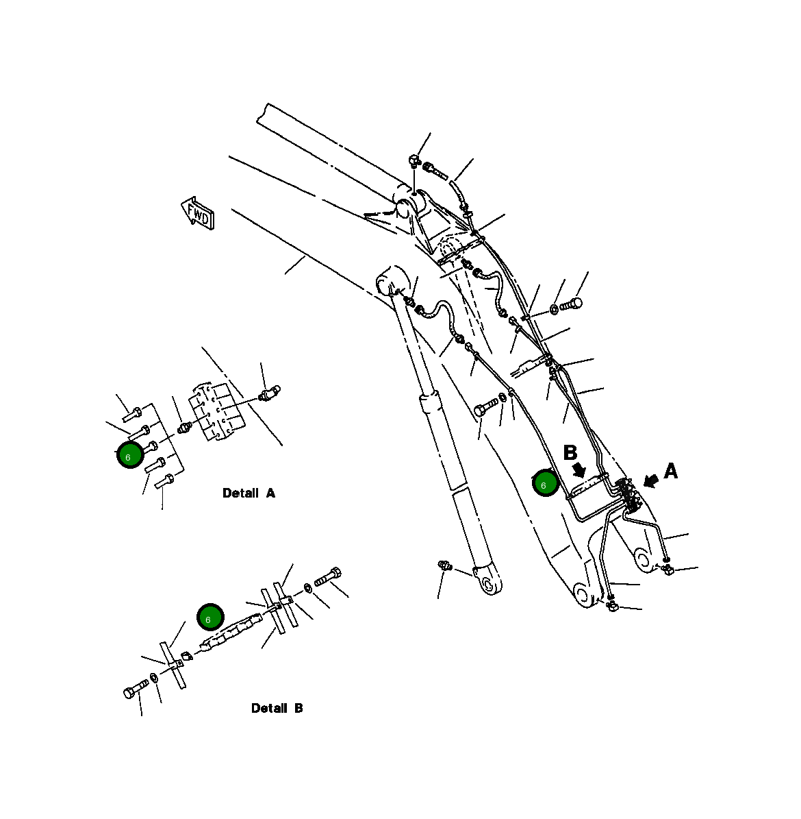 Трубка 209-70-57411 Komatsu