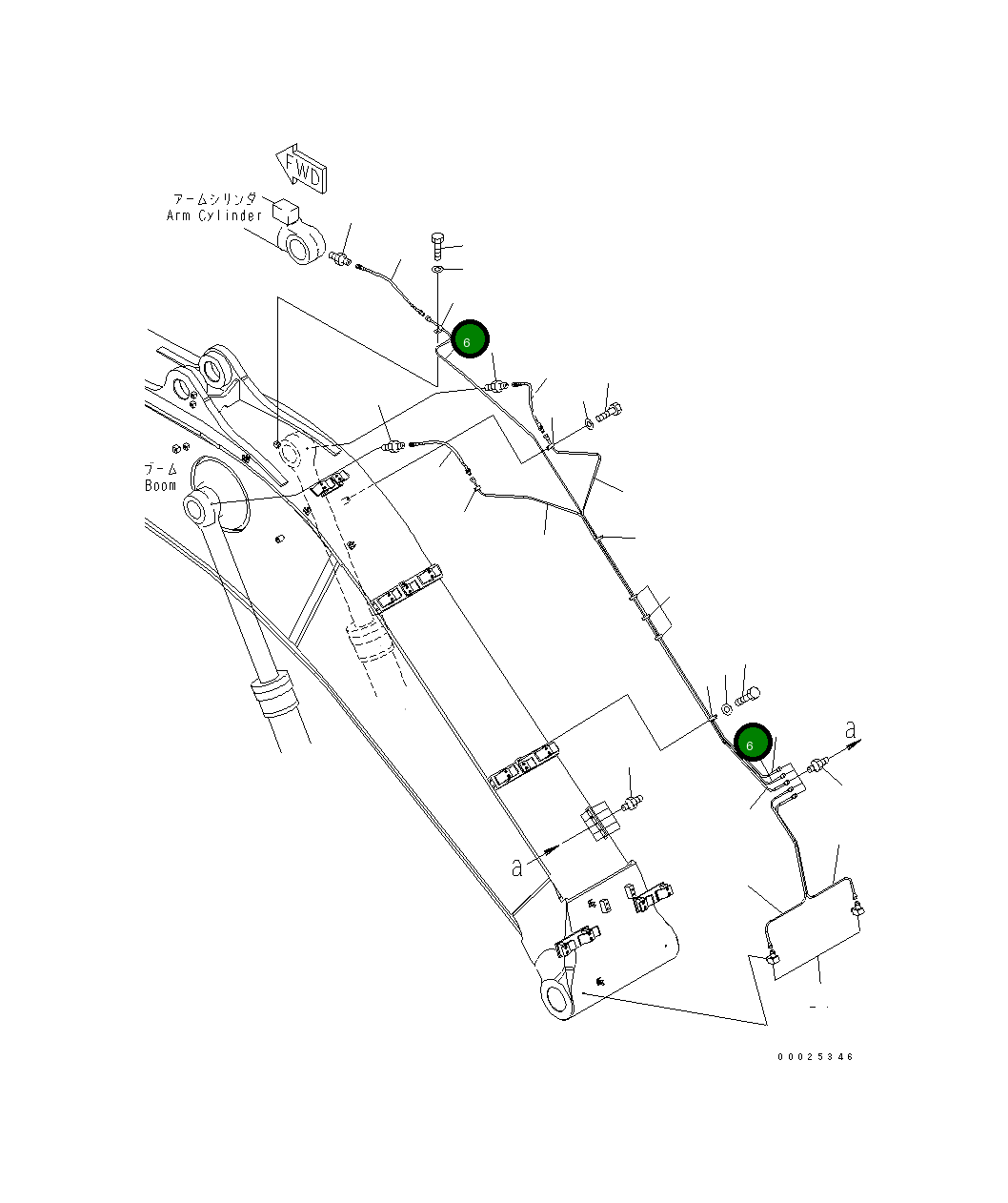 Трубка 208-70-71730 Komatsu