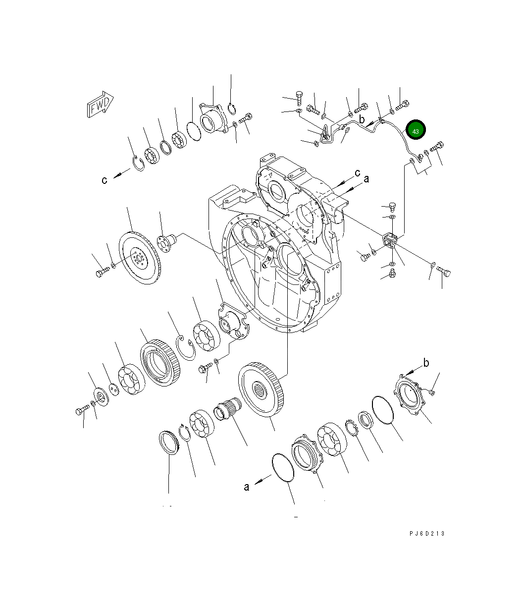 Трубка 6211-52-9510 Komatsu