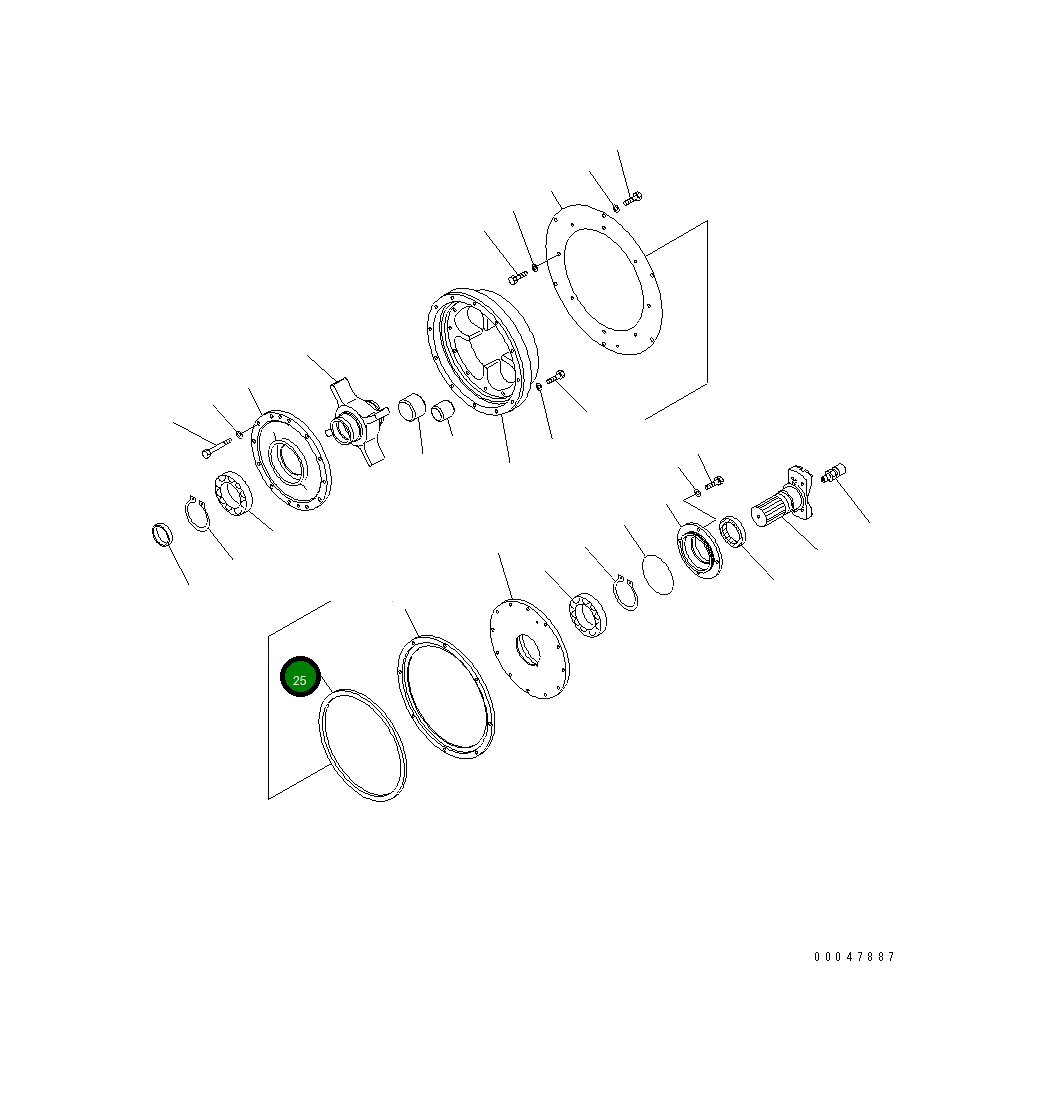 Уплотнение 421-12-12241 Komatsu