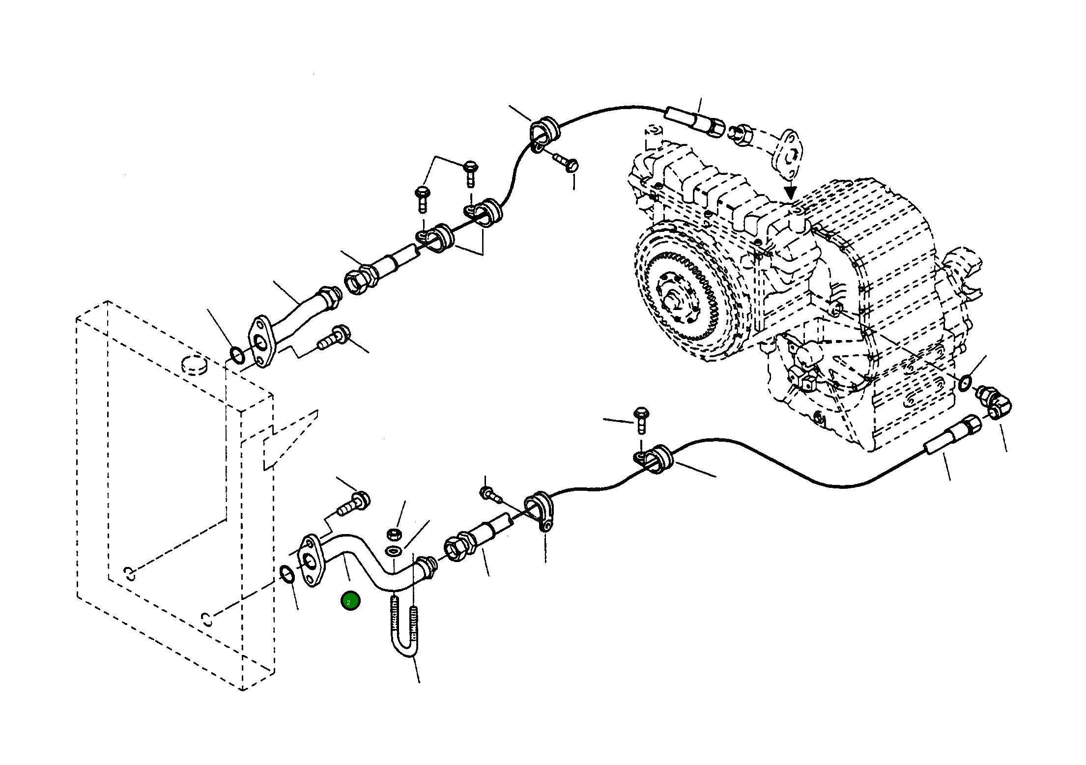 Труба 424-16-H1120 Komatsu