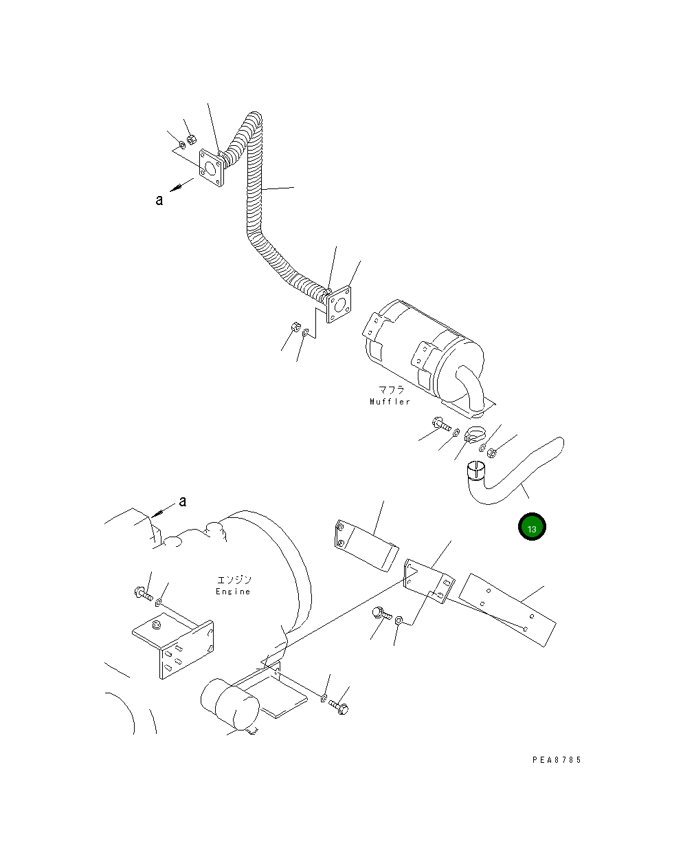 Труба 363-02-31132 Komatsu