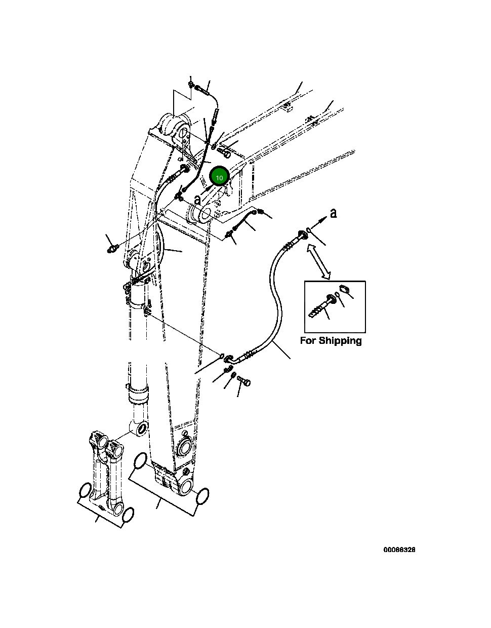 Трубка 208-70-42130 Komatsu