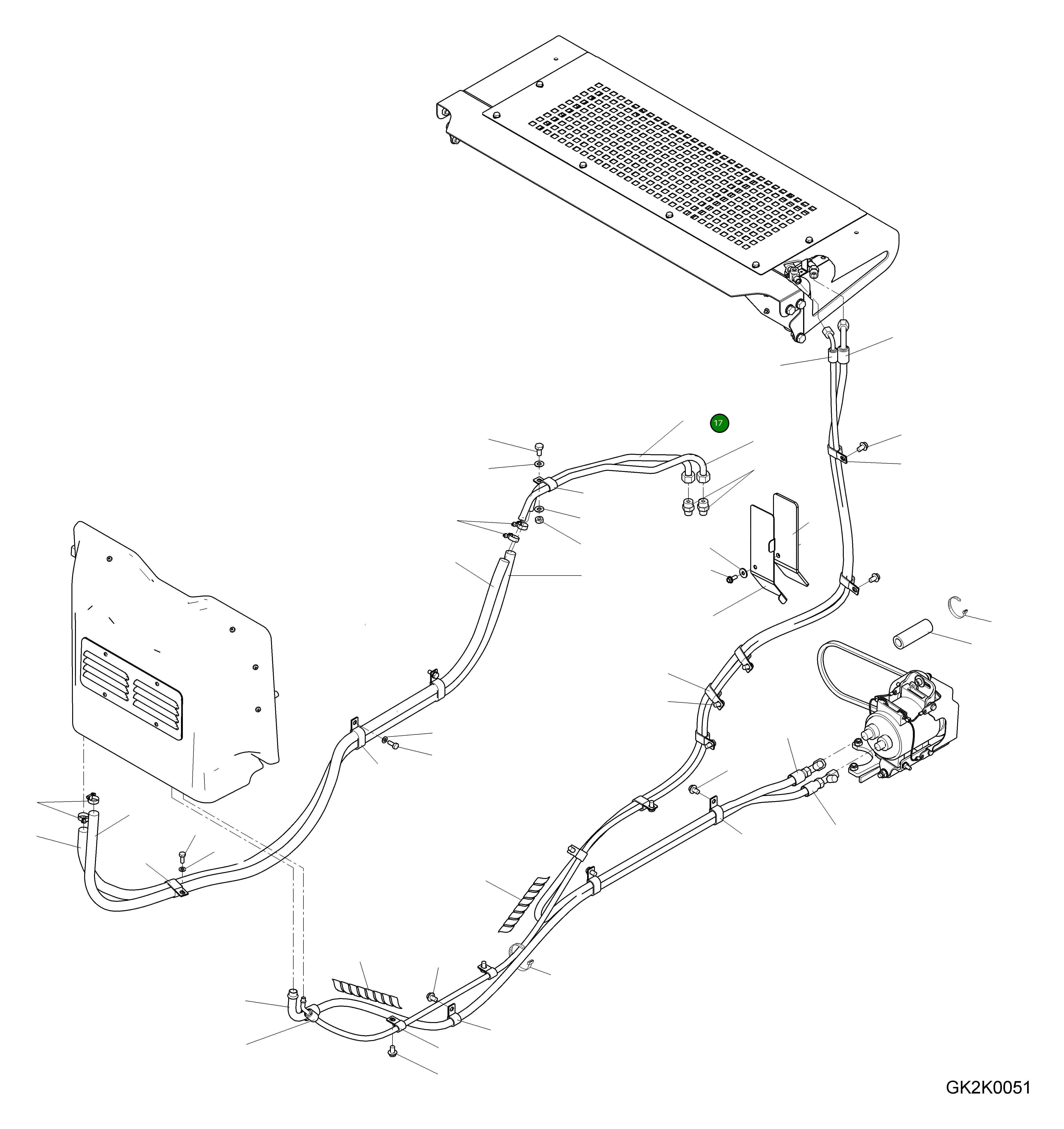 Трубка 42W-07-35A31 Komatsu