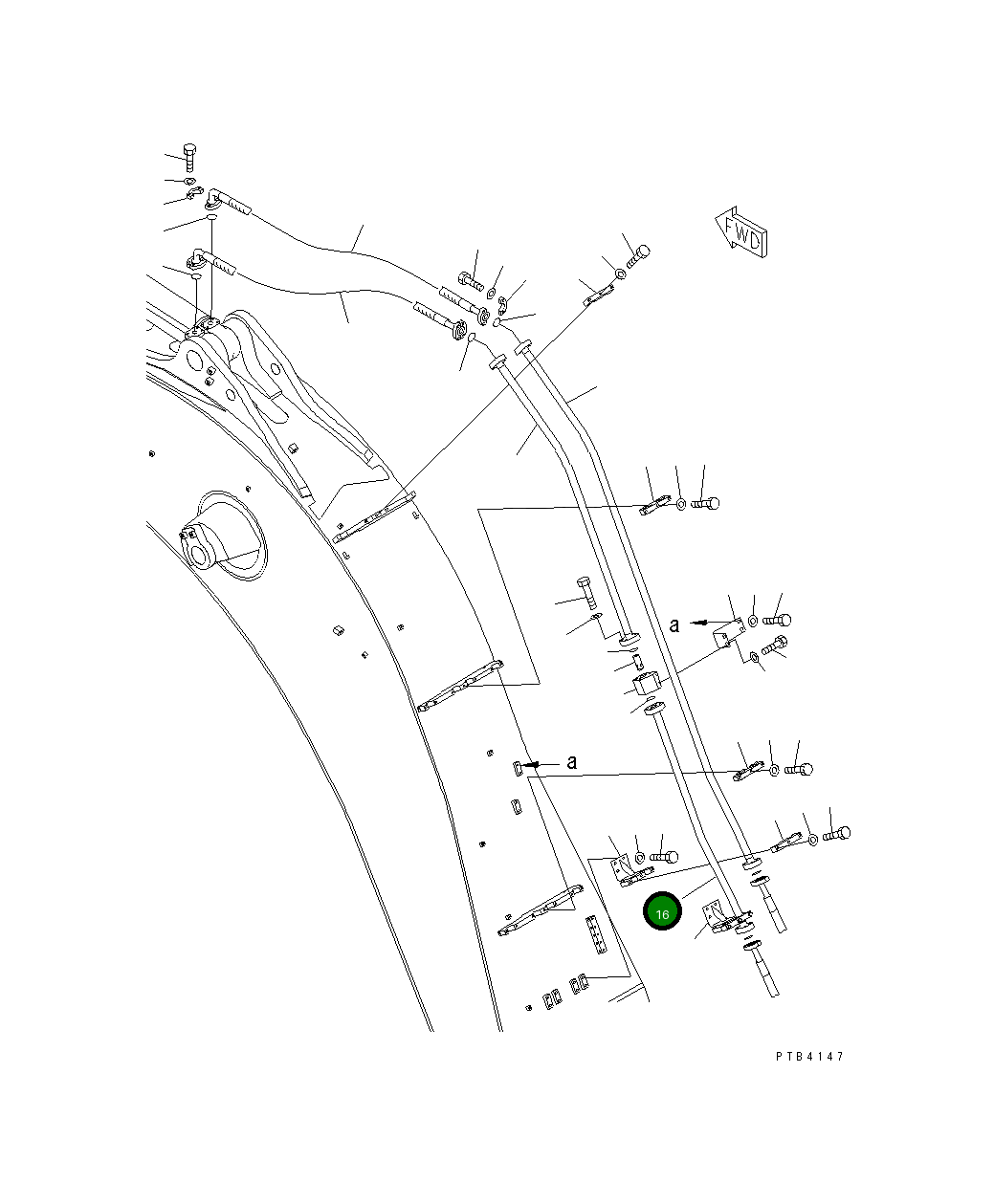 Трубка 209-62-78191 Komatsu